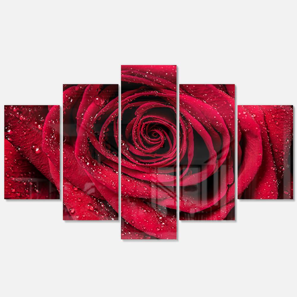 Designart 32-in H x 60-in W Floral Metal Print at Lowes.com