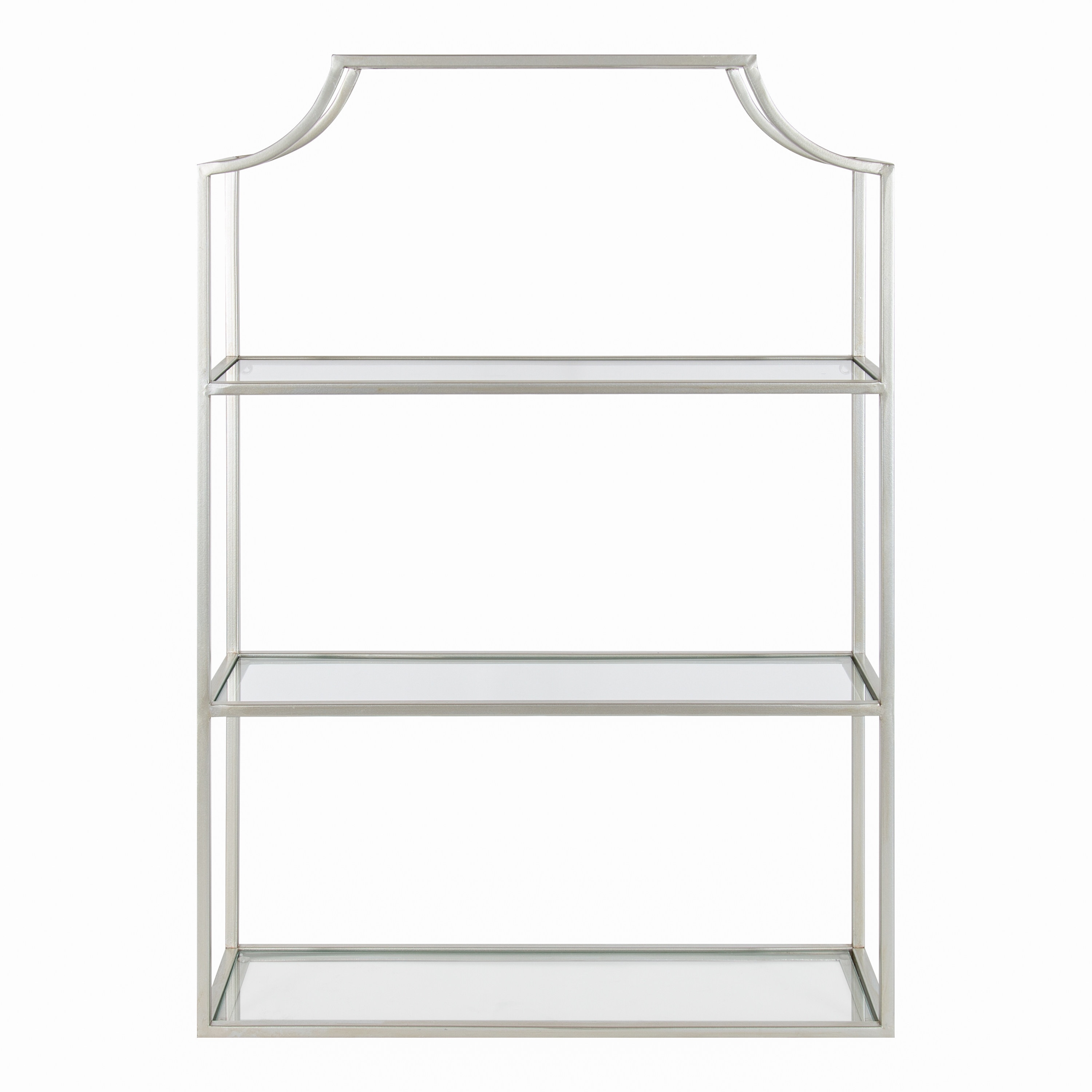 Kate and Laurel Silver Metal Floating Shelf 6-in L x 6-in D (3 Decorative  Shelves) in the Wall Mounted Shelving department at