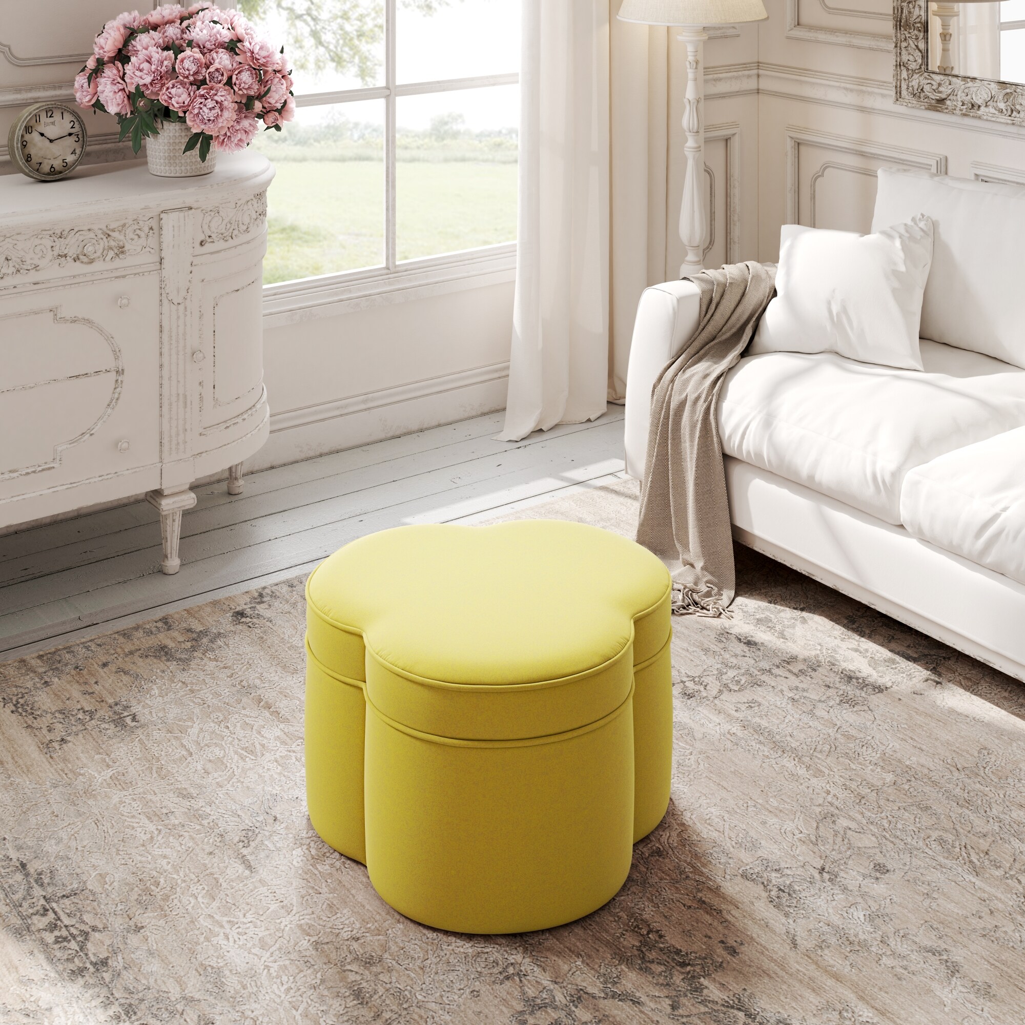 Rustic Manor SSO234-02YL-LS Indoor-Ottomans - View #2