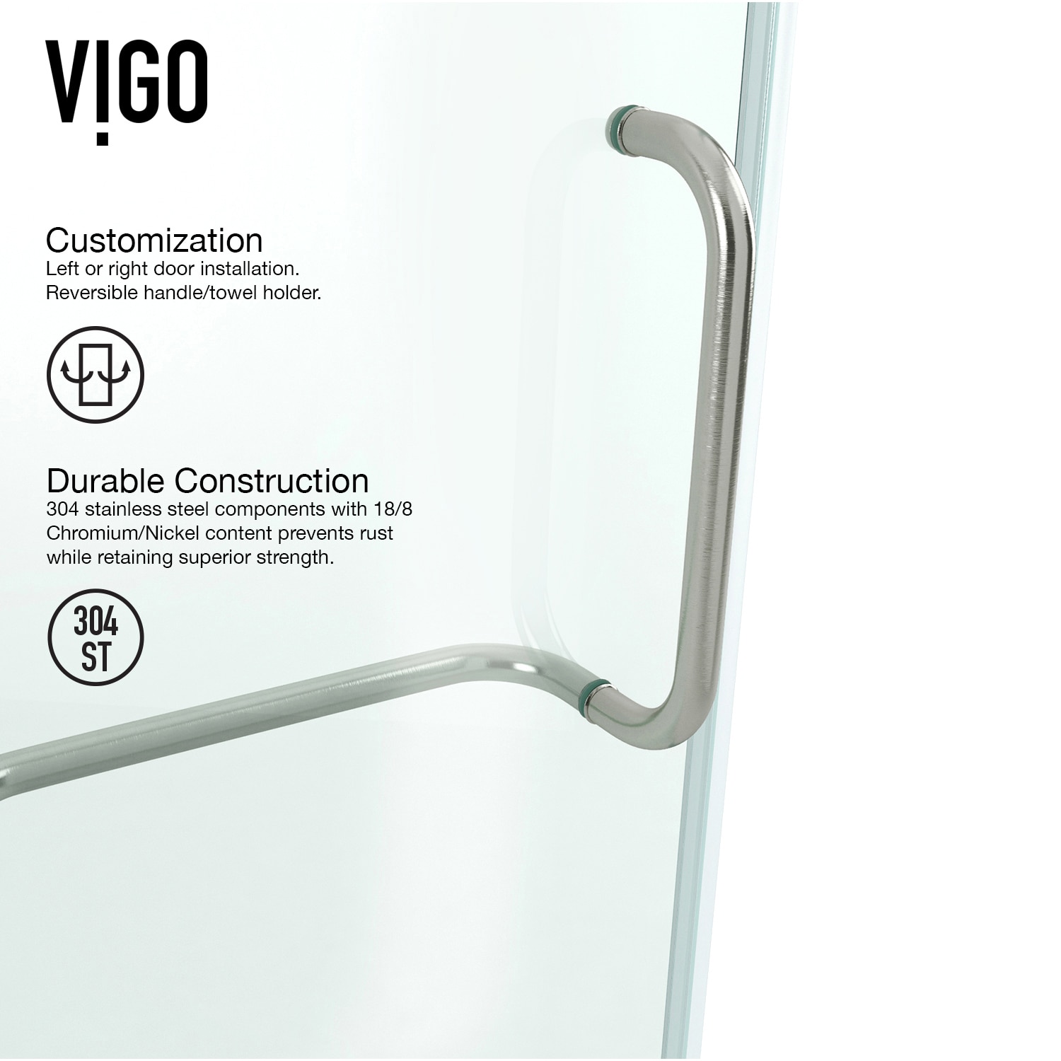 VIGO VG6011BNCL40 Shower-Doors - View #7