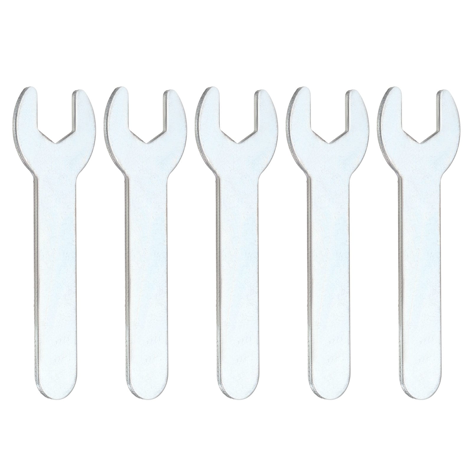 Harfington 5pcs Super Thin Open End Wrench 11mm Metric 70mm Long 1.5mm Thickness Lightweight U-Shaped Spanner Single End Wrenches for Automotive Repair Furniture Assembly