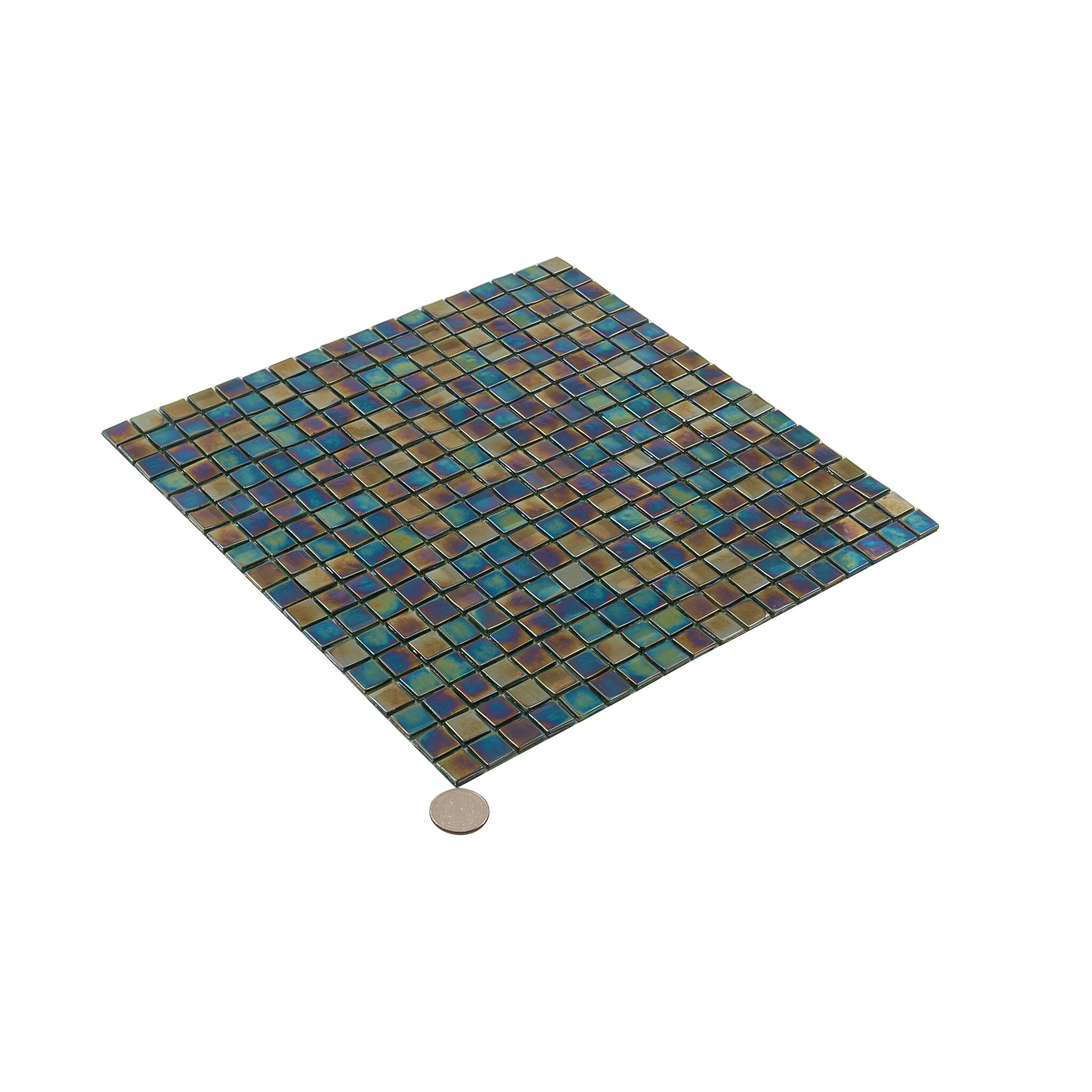 Apollo Tile Skosh Rainbow Green 11-1/2-in x 11-1/2-in Glossy Glass Uniform Squares Floor and Wall Tile (18.69-sq. ft/ Carton)