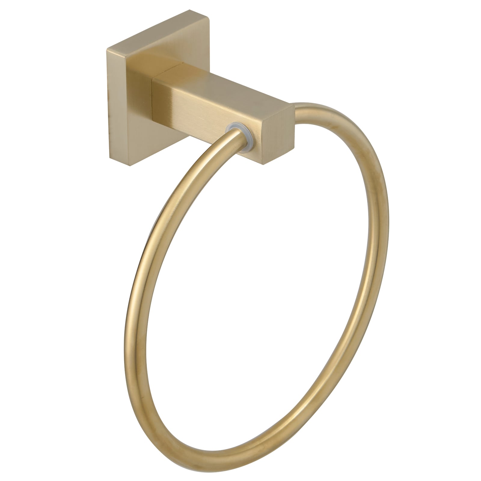 BWE A-91031-BG Elegant Aura Brushed Gold Wall mount Single Towel Ring