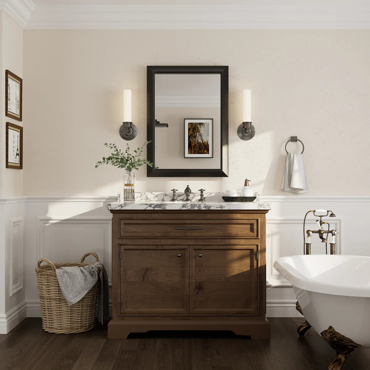 YQP YQP-D-RA5676-B Framed-Bath-Mirrors - View #2
