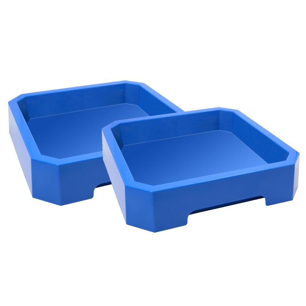 BLUE Children's Play Mat Sand Pit Water Tray Plastic Toys Pool Kids Mixing Tray 