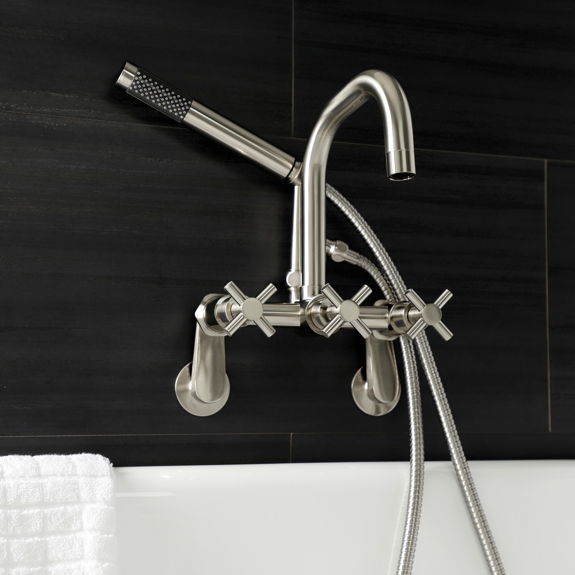 Kingston Brass WLAE8458DX Roman-Tub-Faucets - View #3
