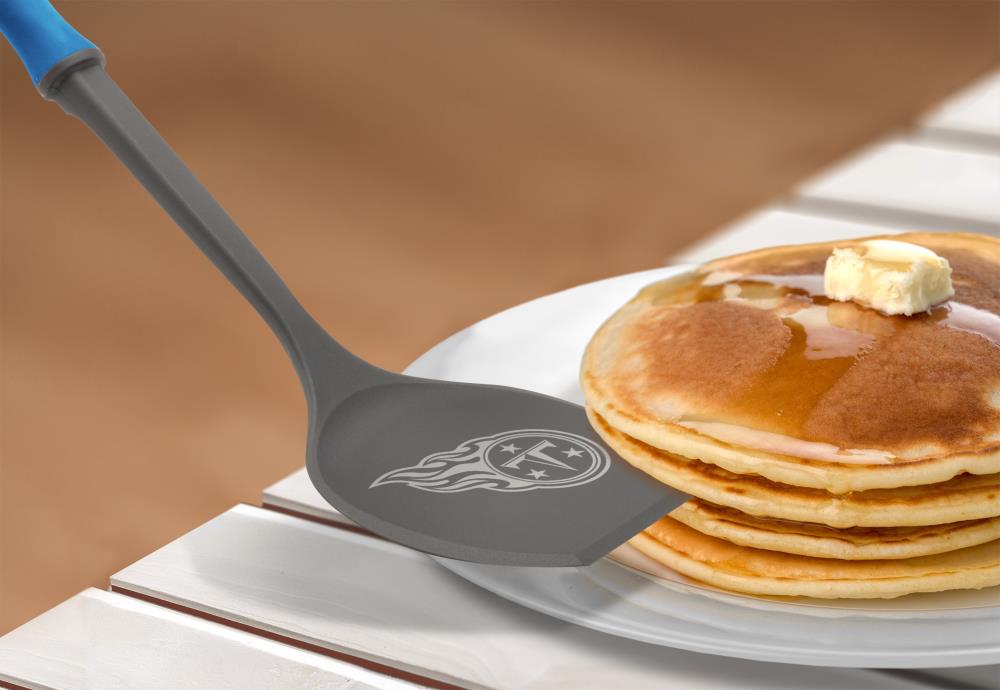 Platinum Silicone Pancake Turner - Heat-Resistant Wide & Slotted Spatula