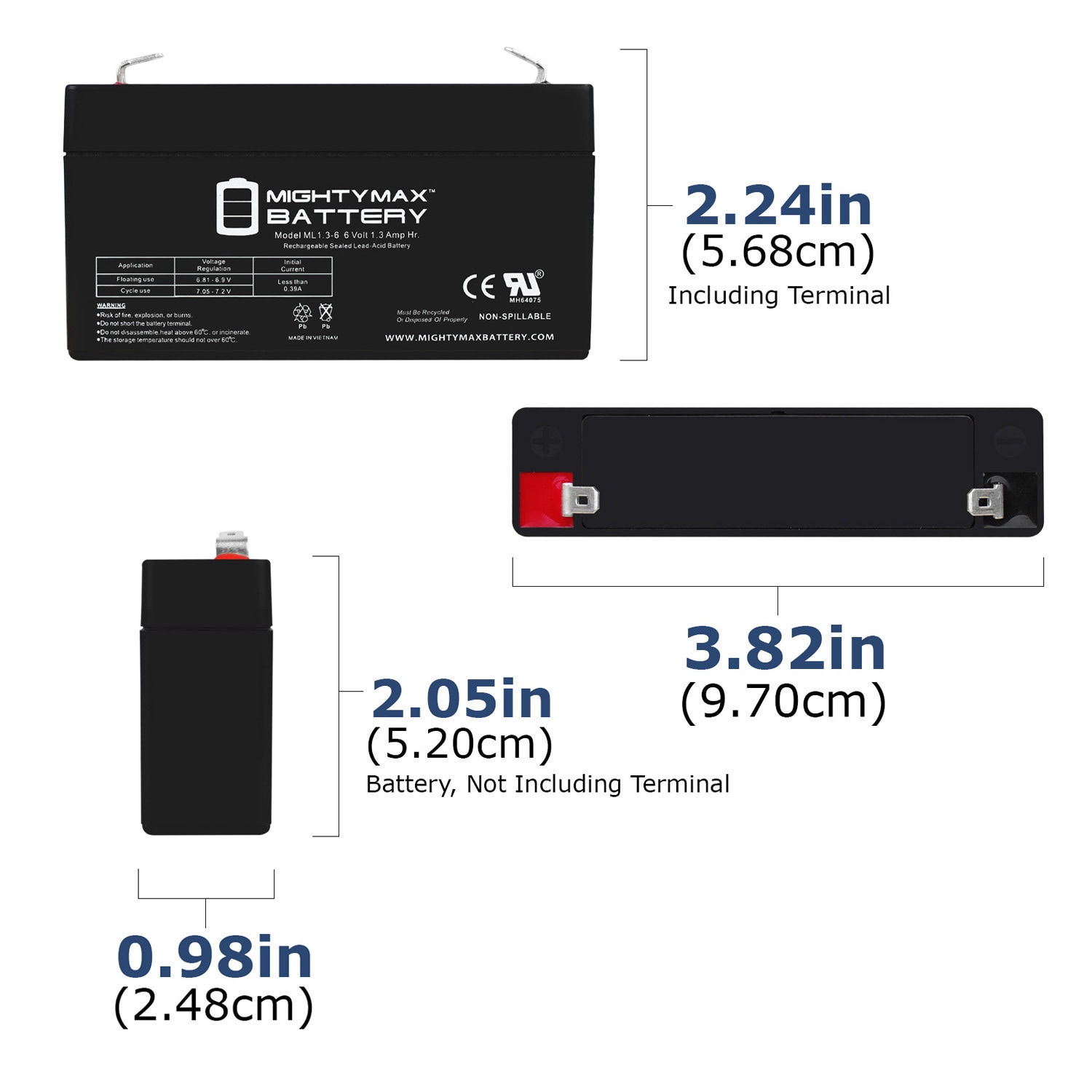 Mighty Max Battery MAX3942290 Device-Replacement-Batteries - View #3