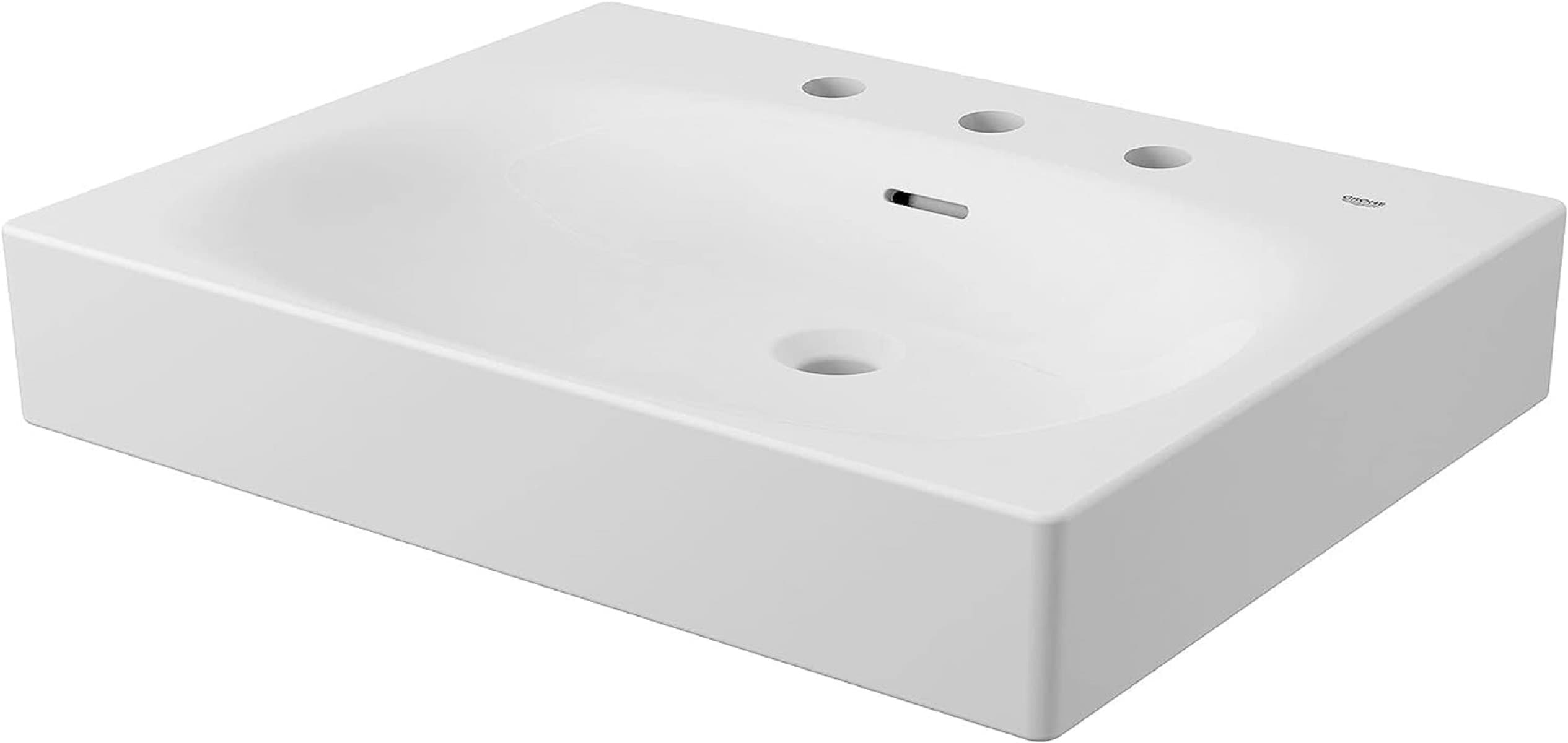 GROHE Alpine White Fire Clay Wall-mount Rectangular Modern