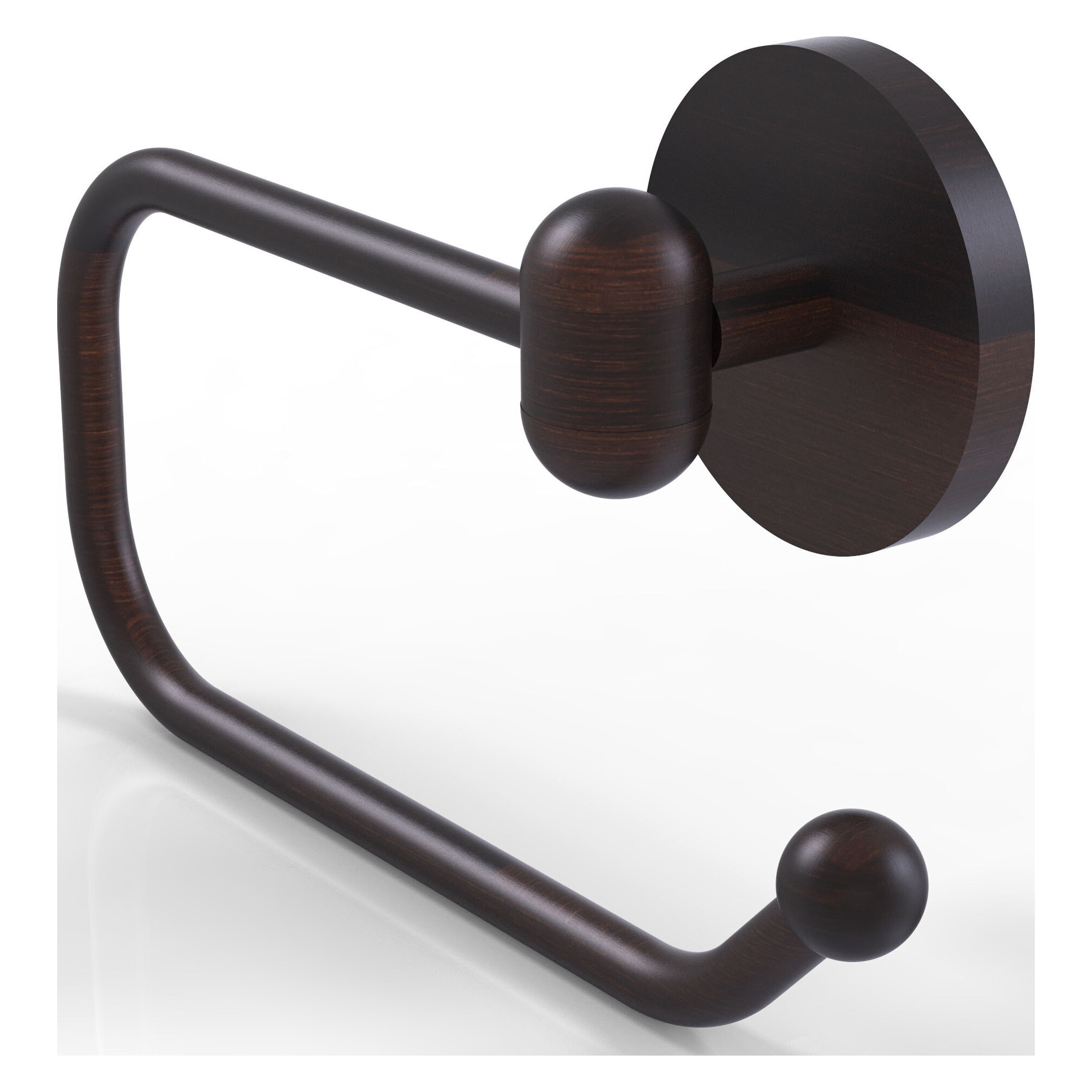 Allied Brass TA-24E-VB Tango Venetian Bronze Wall mount Single post Toilet Paper Holder 1 -Rolls with Storage