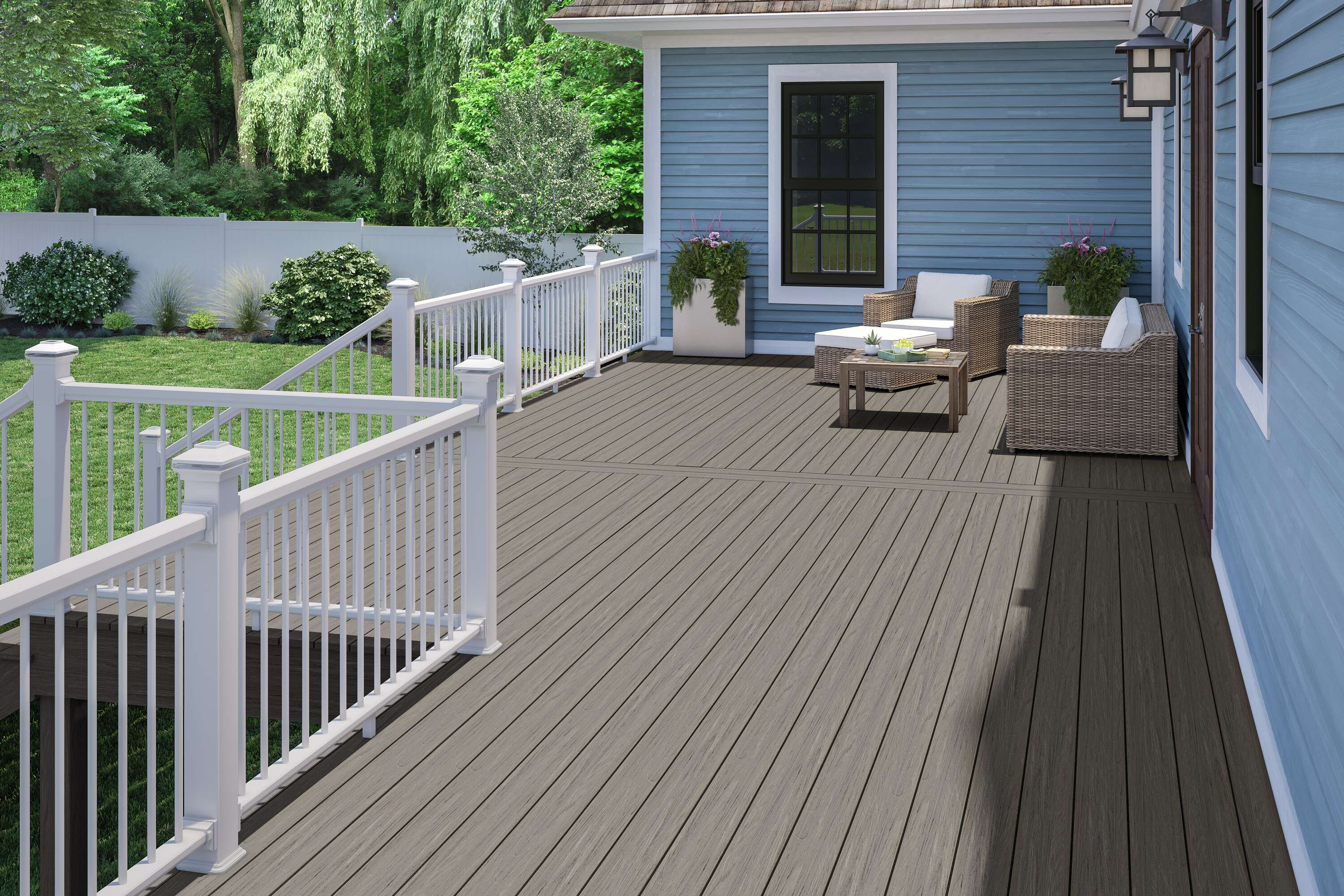 Deckorators Venture 1-in x 6-in x 20-ft Saltwater Grooved Composite Deck Board