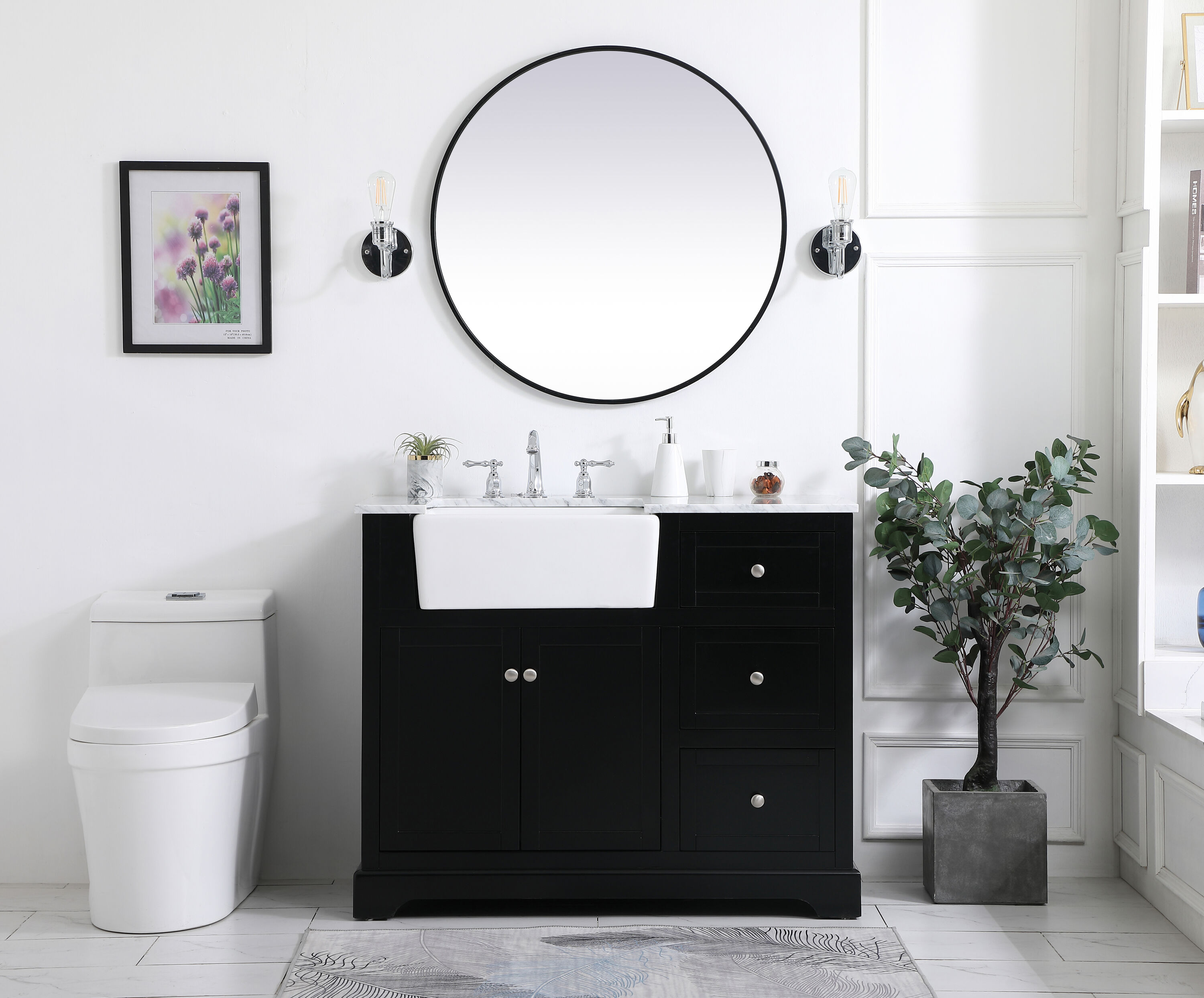 Elegant Decor HF180726BK Bath-Vanity-Combo - View #5
