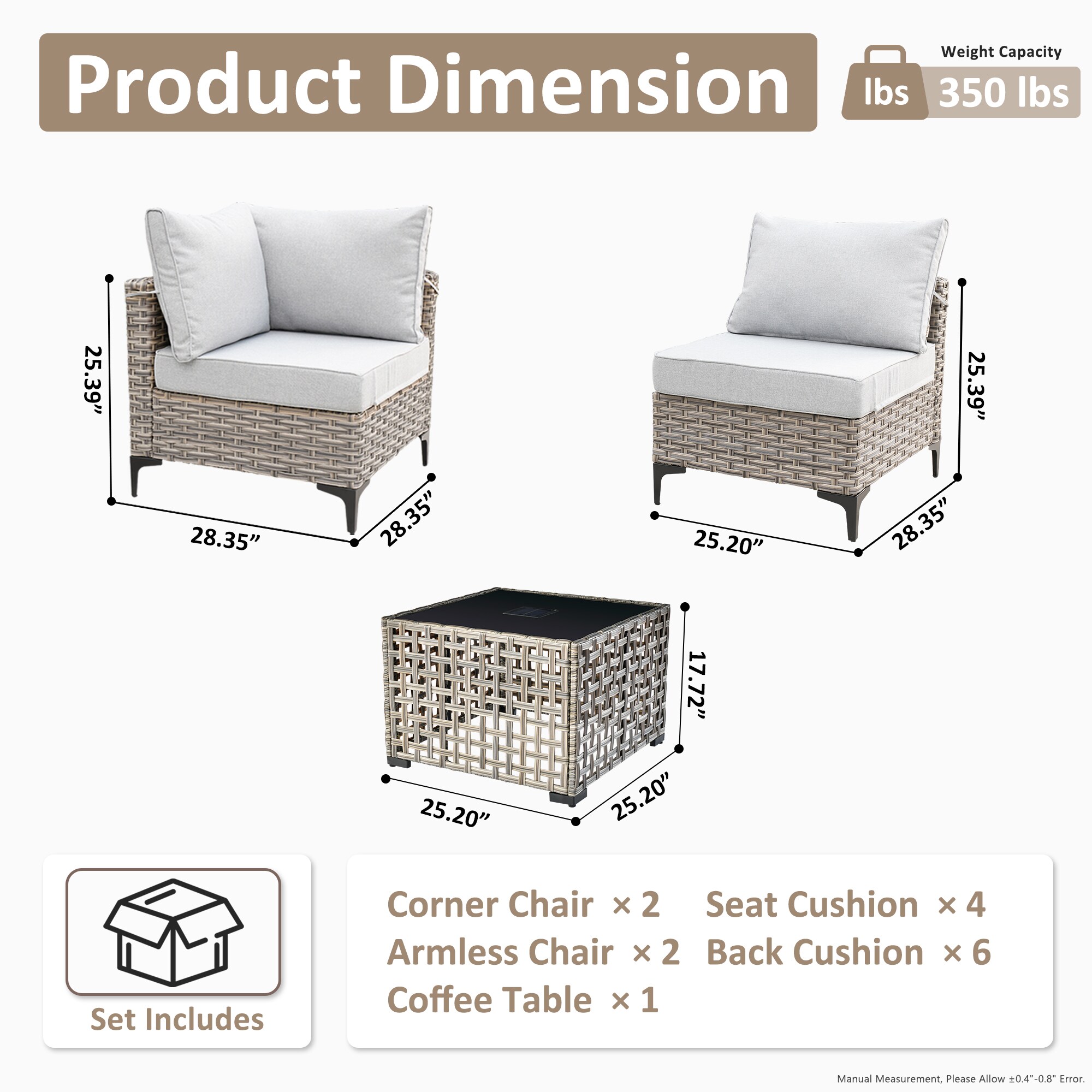 Ovios SK405 Patio-Conversation-Sets - View #7