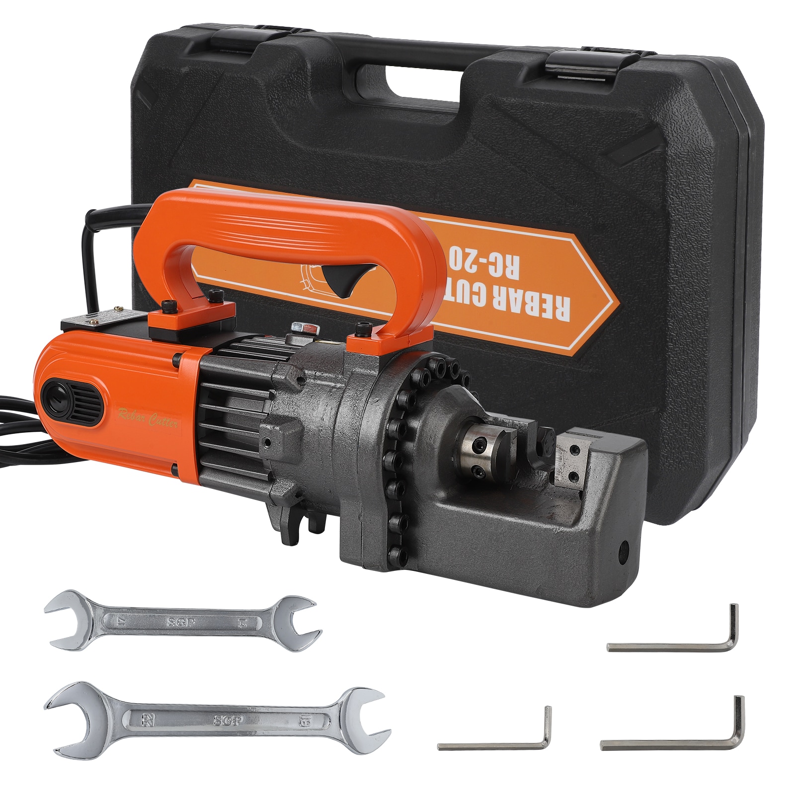 Garvee Heavy Duty Professional Electric Hydraulic Steel Rod Cutter 1250W Cuts Steel Rods and Pipes up to 3/4 Inch 4-20mm Diameter Fast 3 to 3.5 Seconds Ergonomic Handle Portable with Protective Box