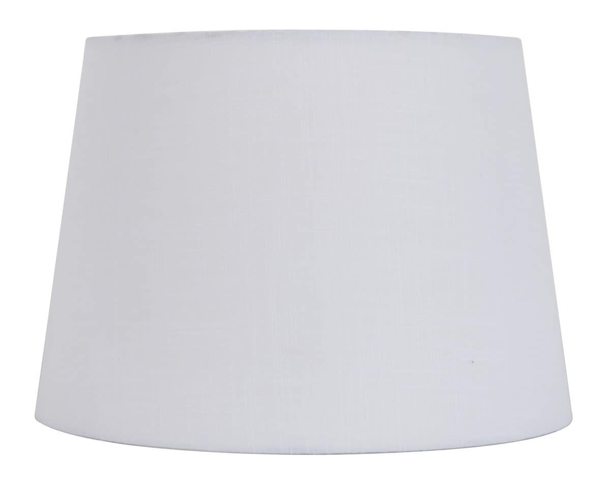Details about    10-in x 15-in White Fabric Bell Lamp Shade 