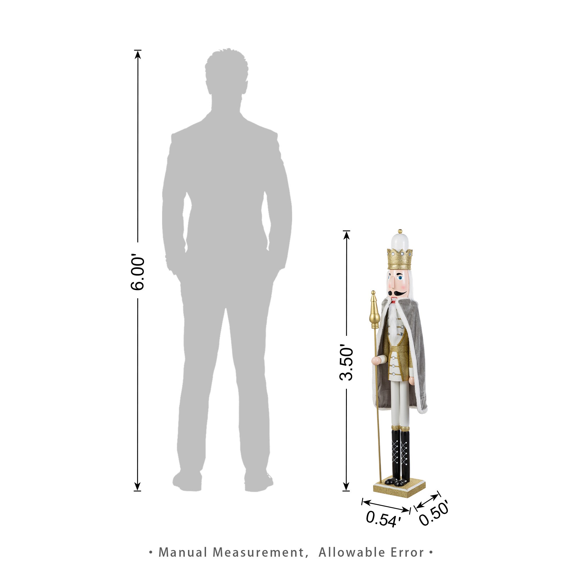 Glitzhome 2036700012 Table-Christmas-Decorations - View #4