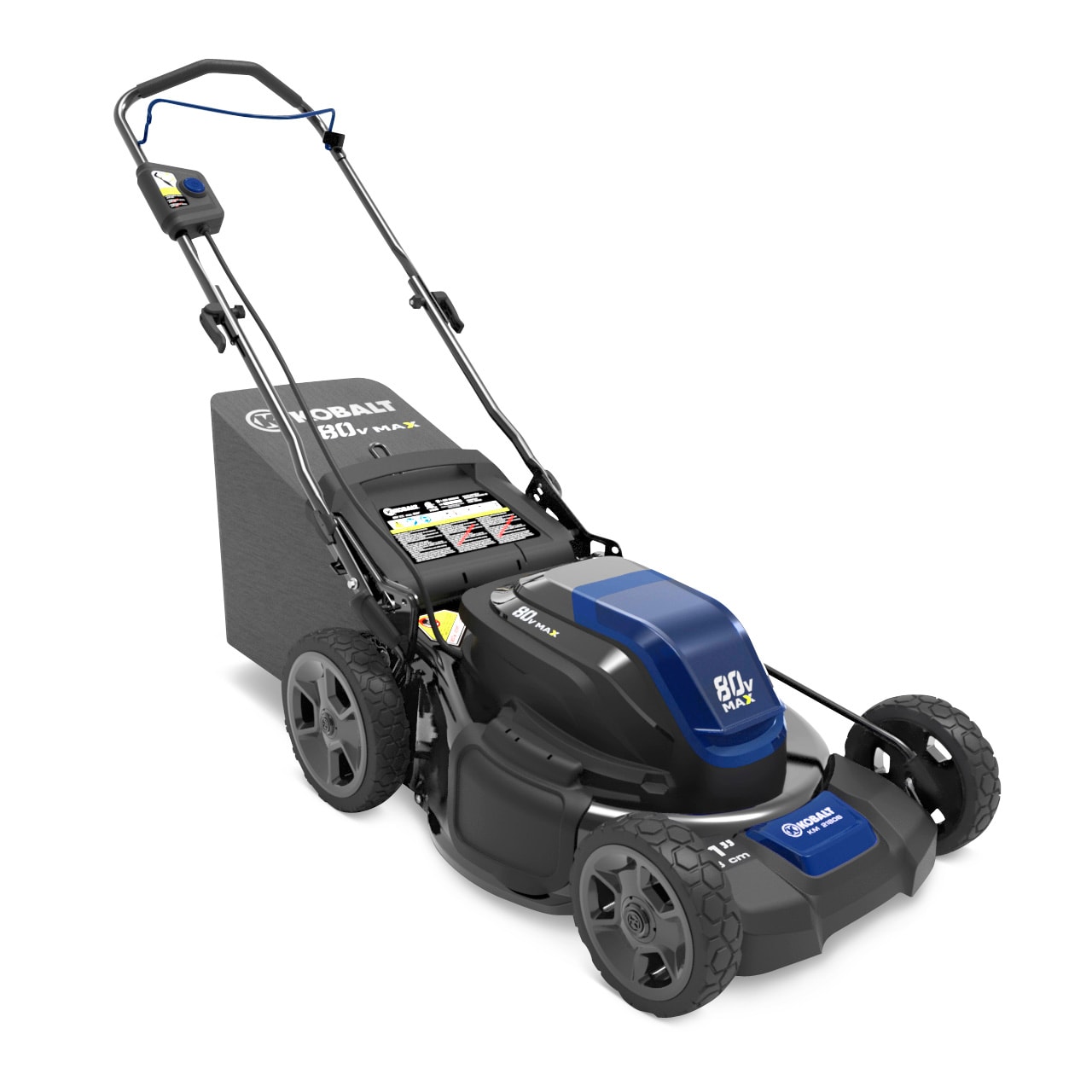 Kobalt 80-volt 21-in Cordless Push Lawn Mower 2 Ah (2-Batteries and Charger  Included) in the Cordless Electric Push Lawn Mowers department at