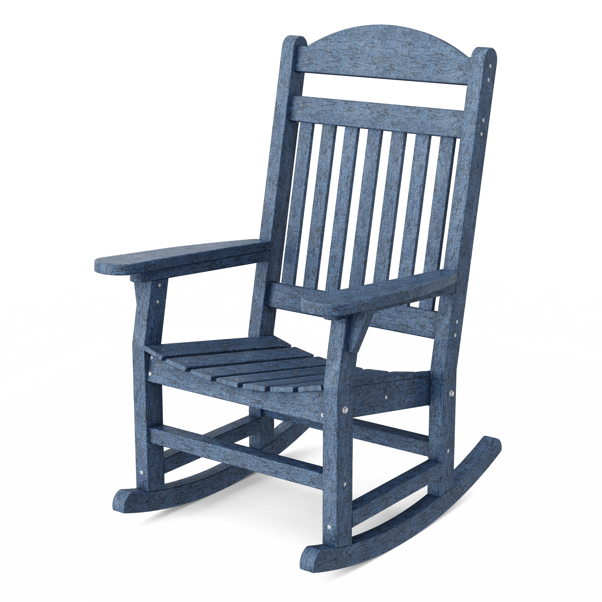 Wildridge Heritage Traditional Patriot Blue Hdpe Frame Rocking Chair ...