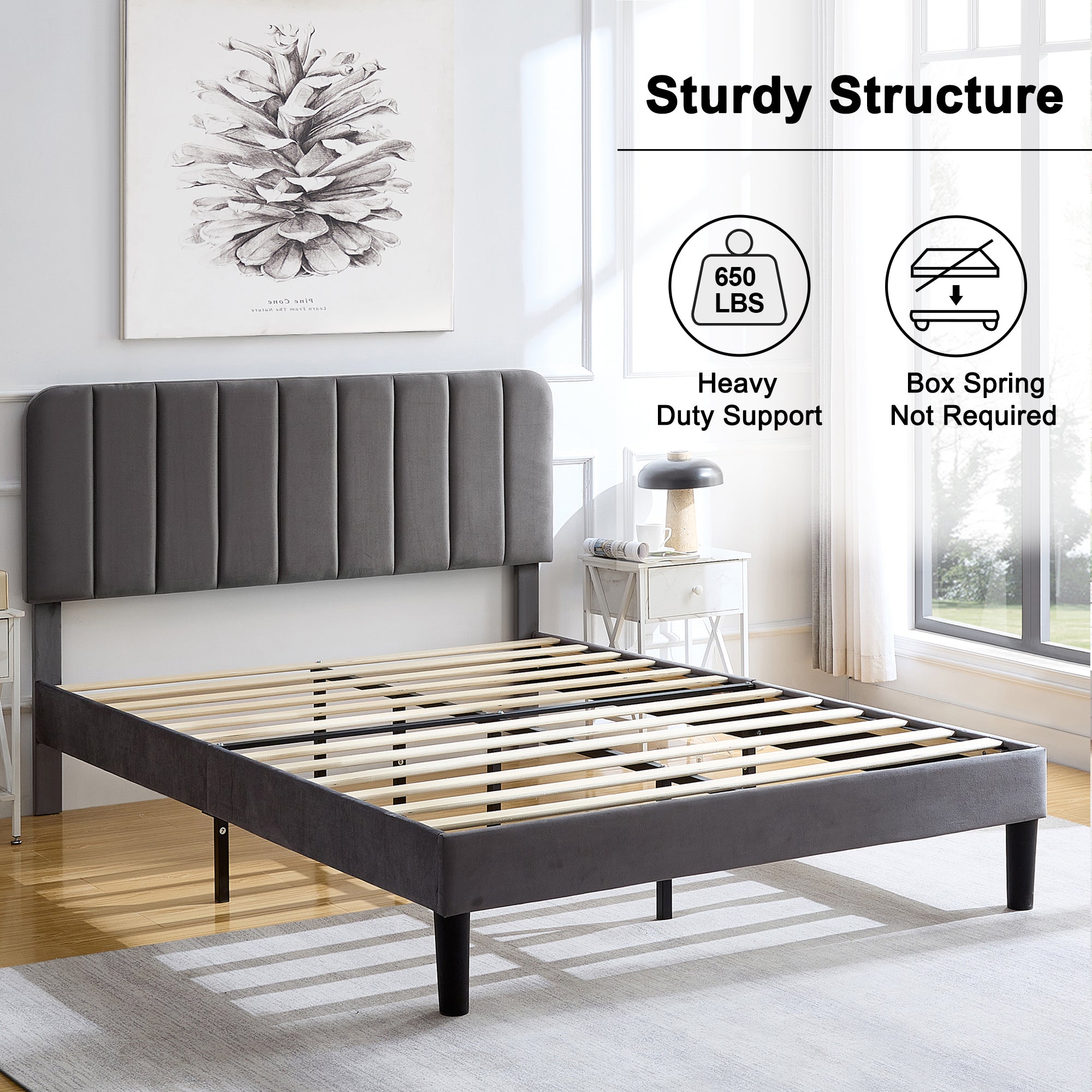 Vecelo LOE-CY-FB04-DGRY beds - View #2
