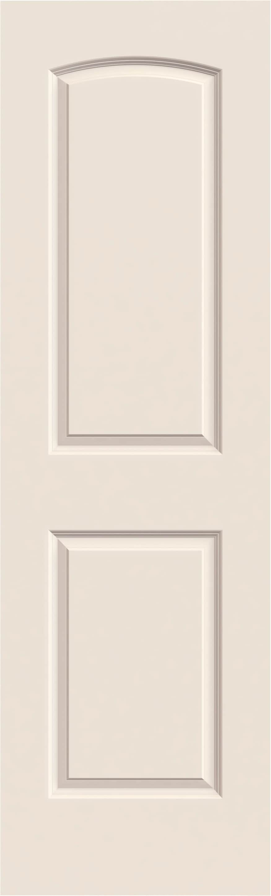 24-in x 80-in 2-panel Round Top Smooth Hollow Core Primed Molded Composite Slab Door in White | - RELIABILT LO1000556