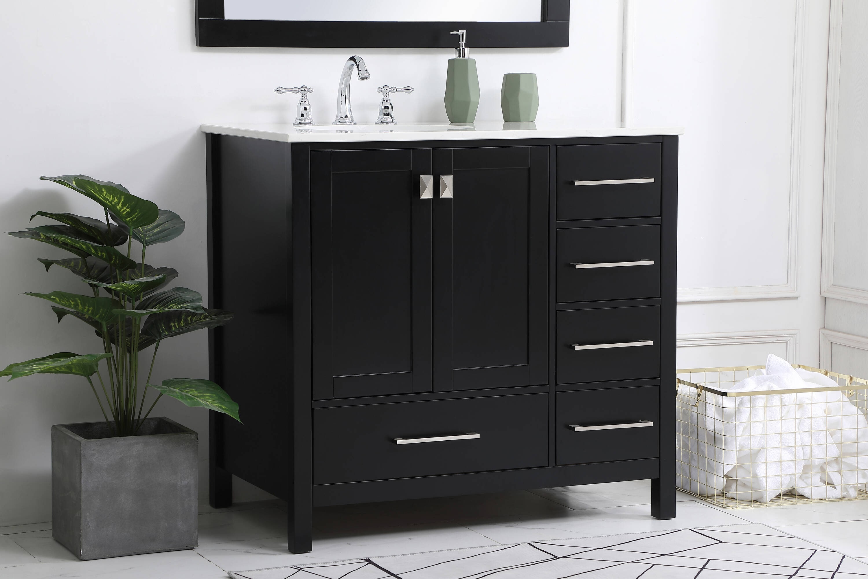 Elegant Decor HF56508BK Bath-Vanity-Combo - View #3
