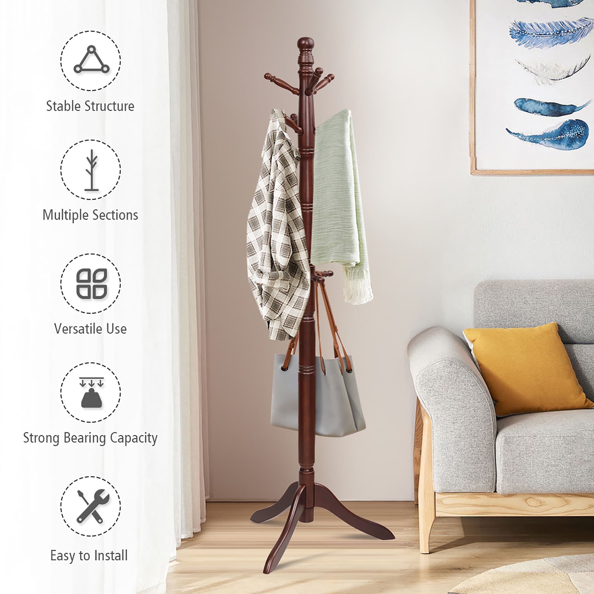 Goplus LWS00392 Coatrack-Stands-Pedestals - View #6