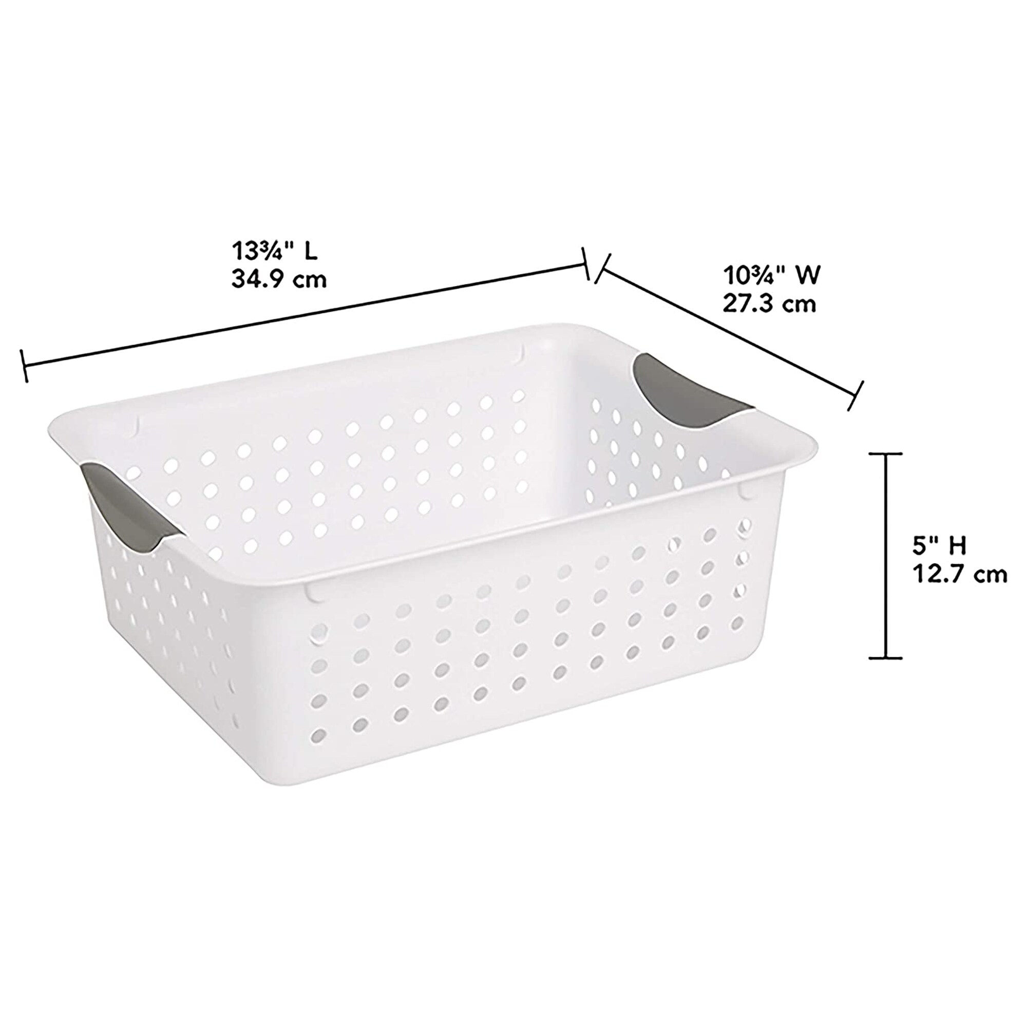 Sterilite Medium & Small Ultra Plastic Storage Bin Organizer Basket (12 Pack)