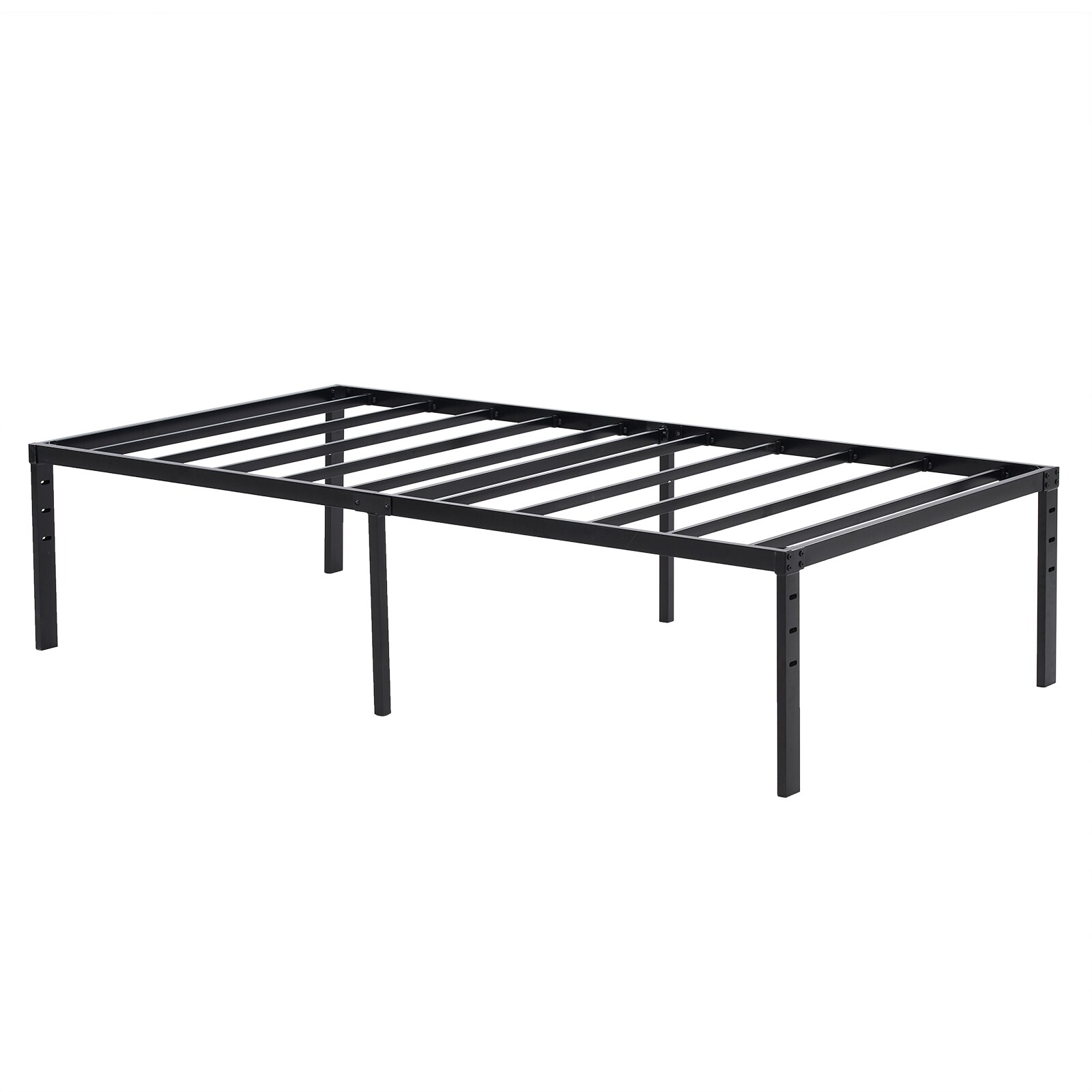 Winado Black Twin Metal Bed Frame LO1G52002349 at Lowes.com