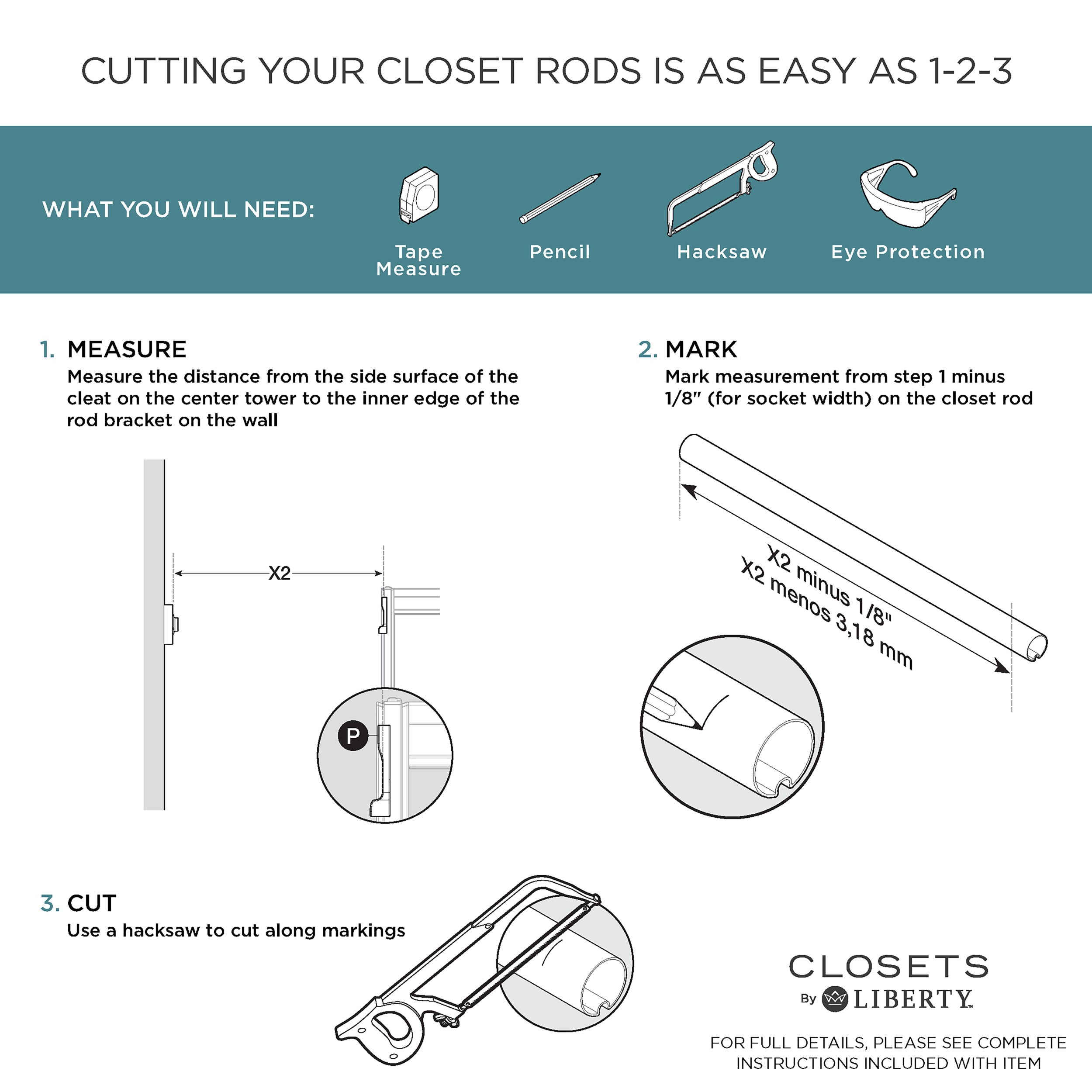Closets by Liberty HSUL05-RW-RO Wood-Closet-Kits - View #13