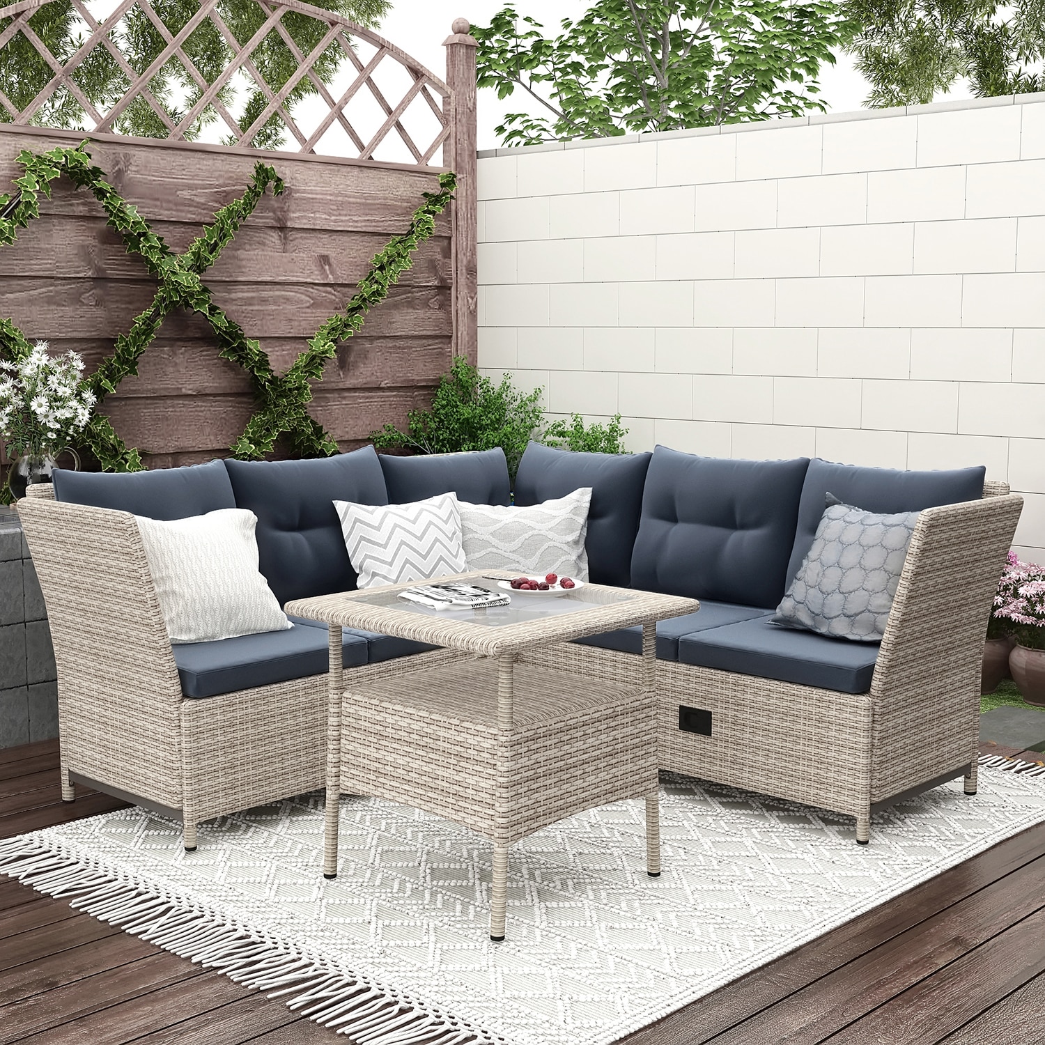 SINOFURN SYB790003GY Patio-Conversation-Sets - View #3