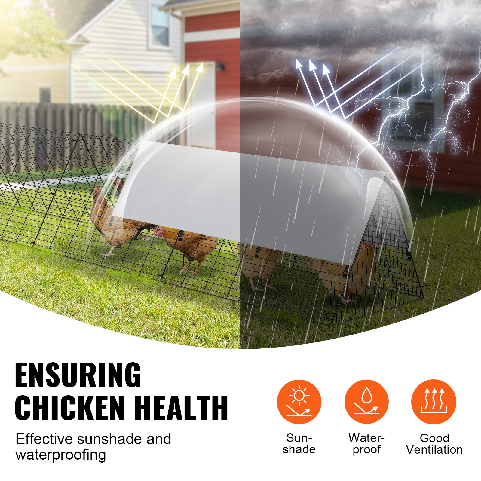 VEVOR SCYJSDDGJKJ005353V0 Chicken-Coops-Rabbit-Hutches - View #5