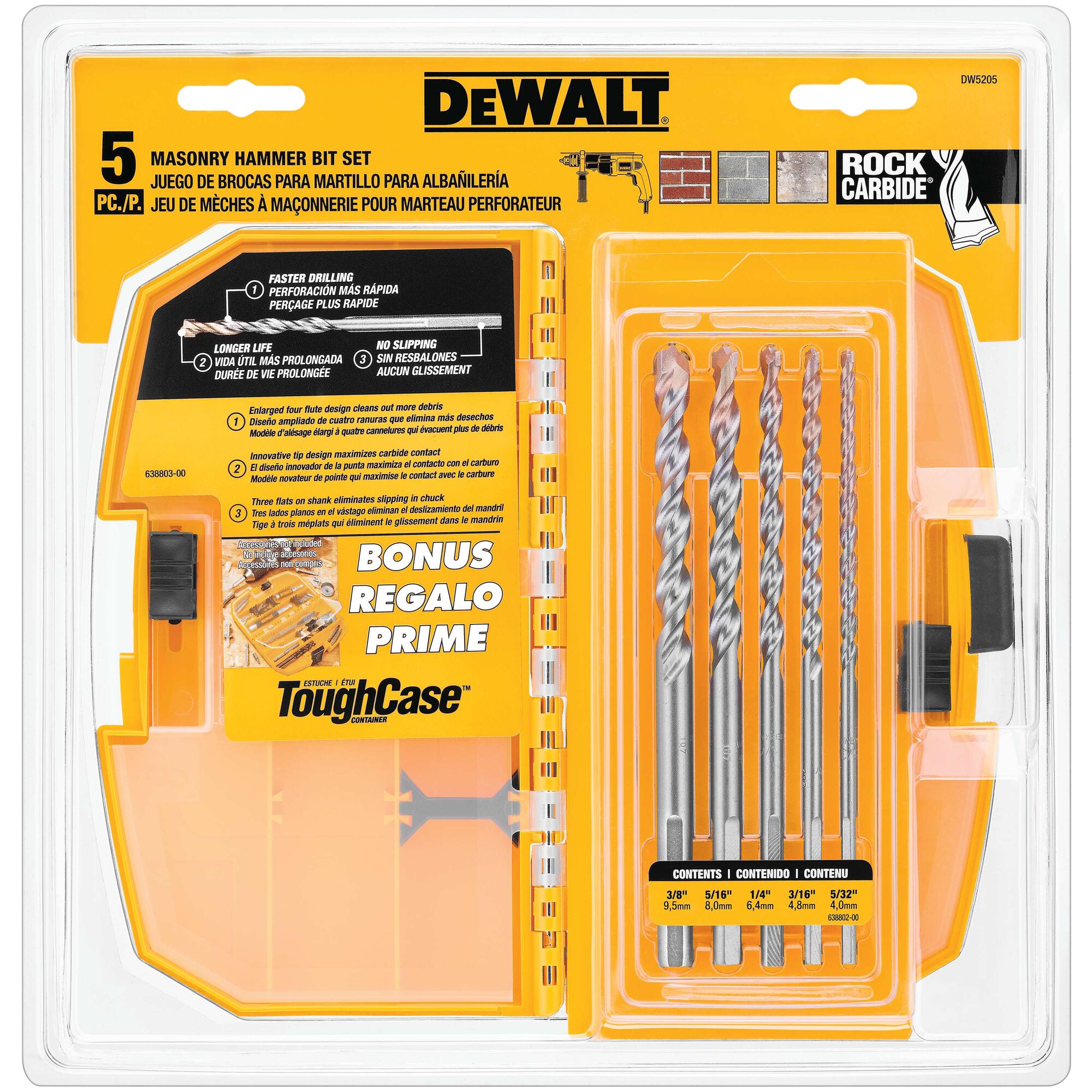 DEWALT DW5205 Cement-Masonry-Drill-Bits - View #2