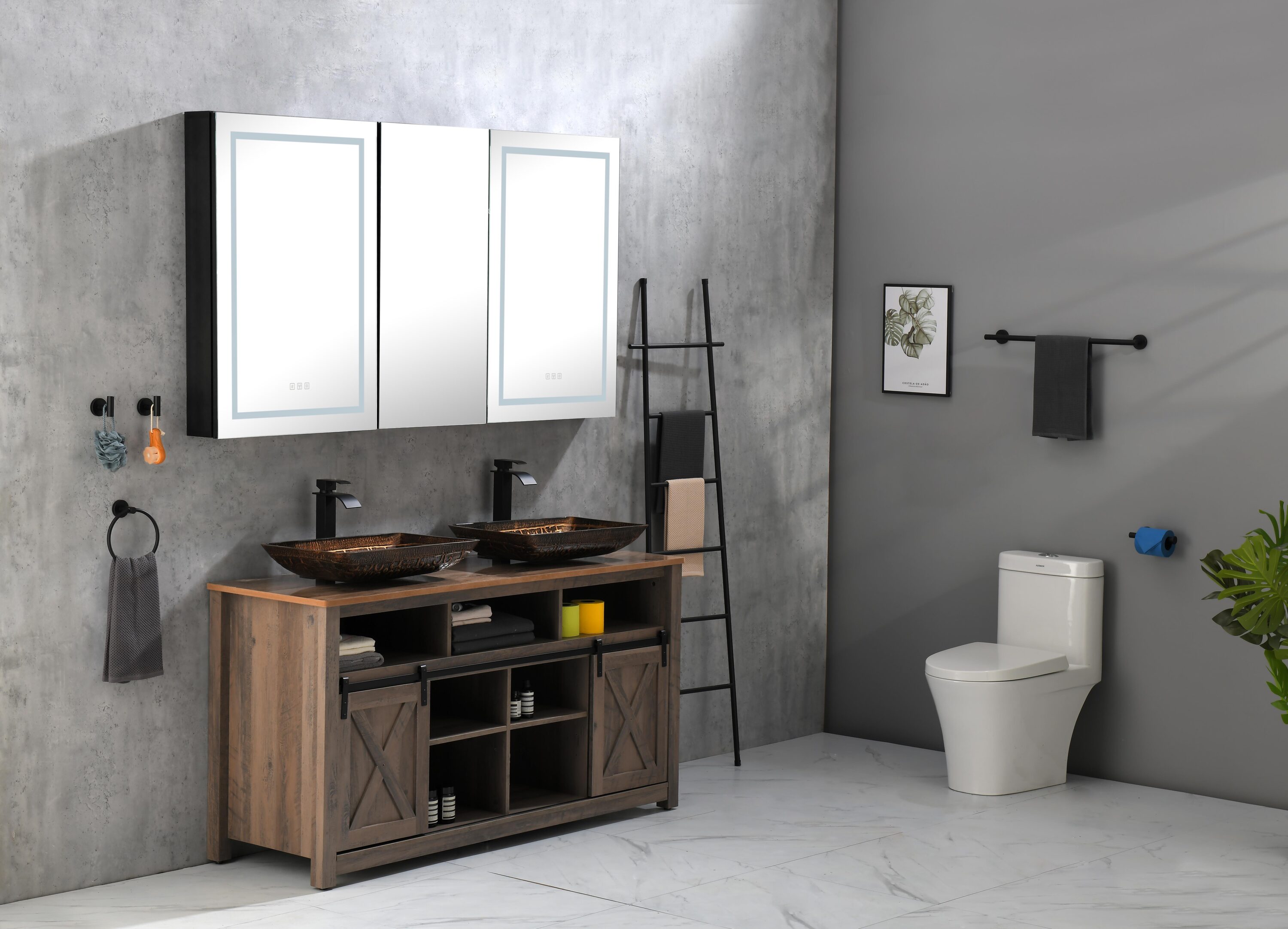 Vacolite KP24-MB-60 Framed-Bath-Mirrors - View #3