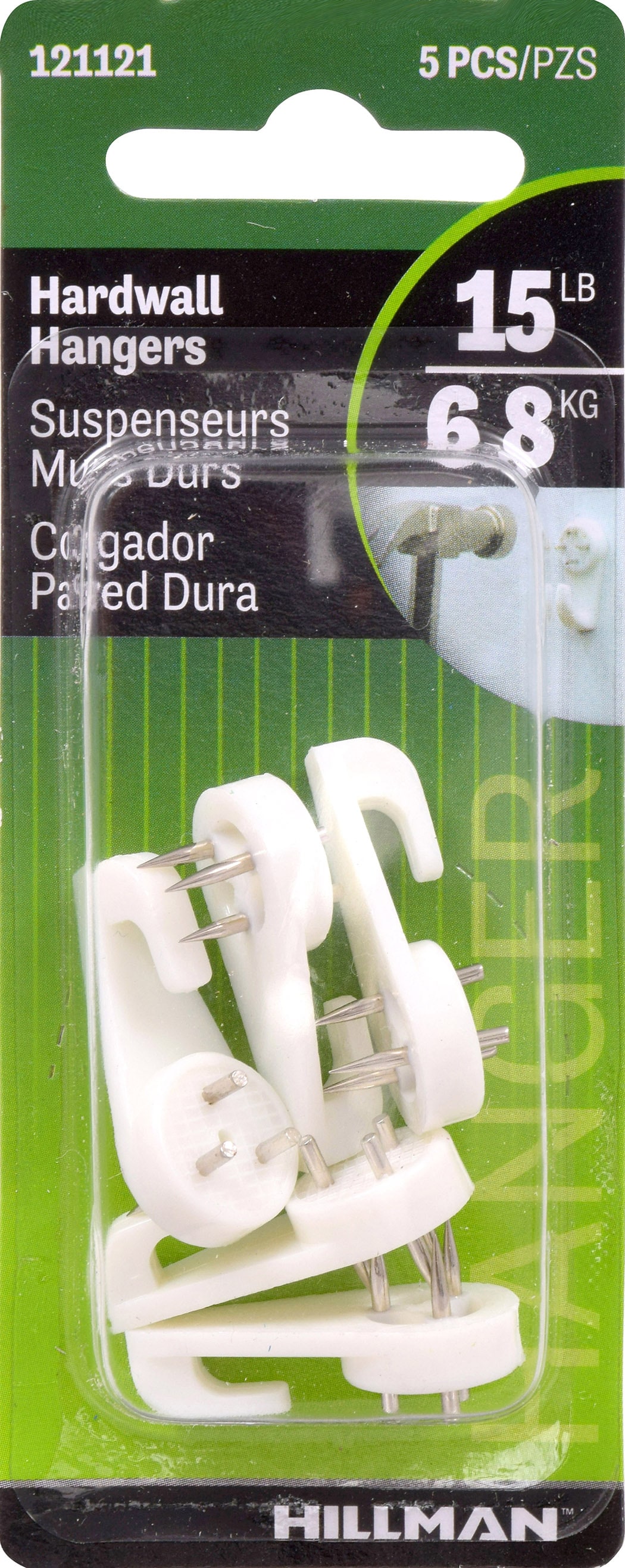 Hillman 121121 1/2 In. Hardwall Plastic Hanger