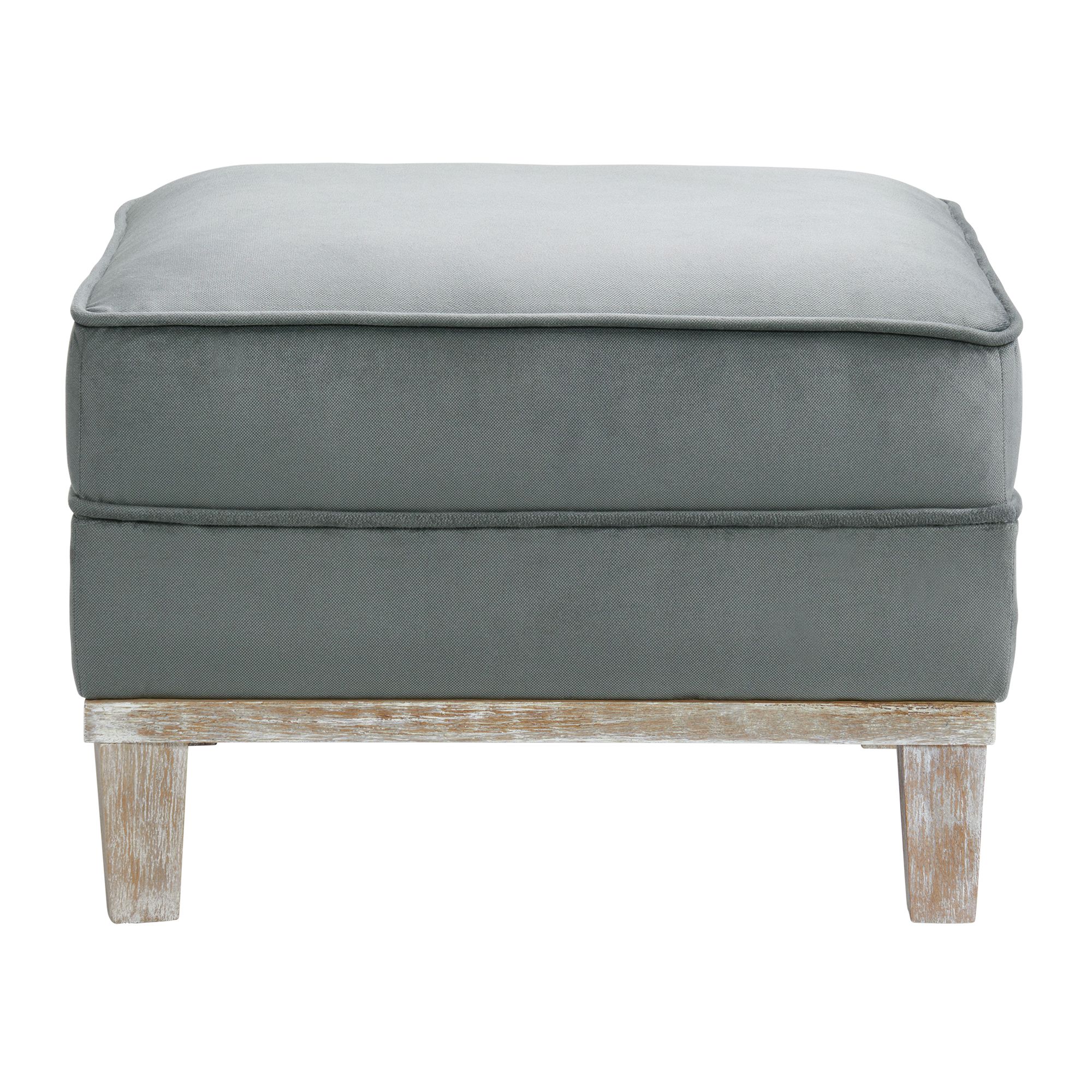 Picket House Furnishings UAG813000E Aster Modern Charcoal Ottoman