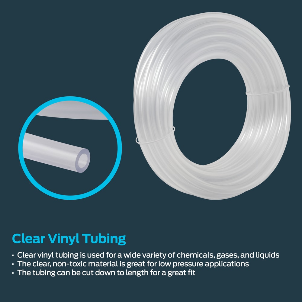EZ-FLO 1/2-in ID x 10-ft PVC Clear Vinyl Tubing