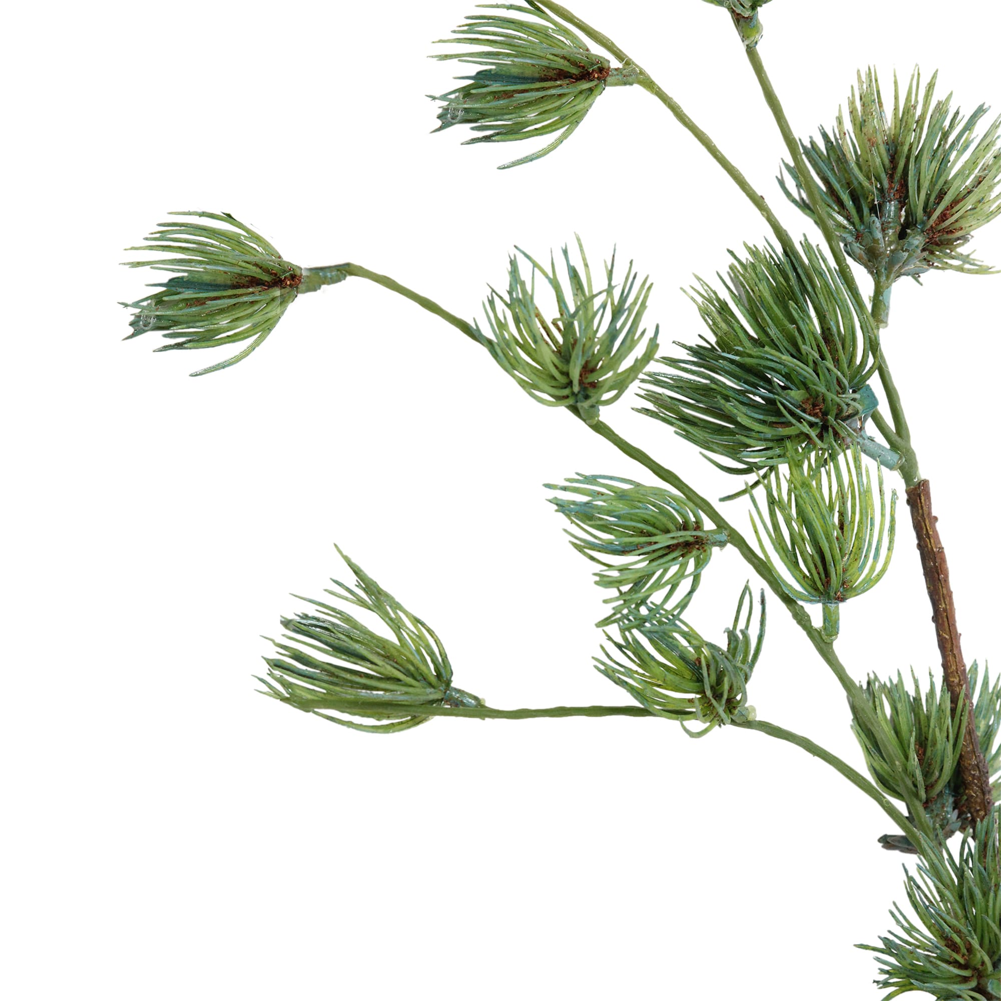 43" Green and Brown Mini Needle Cascading Artificial Pine Spray