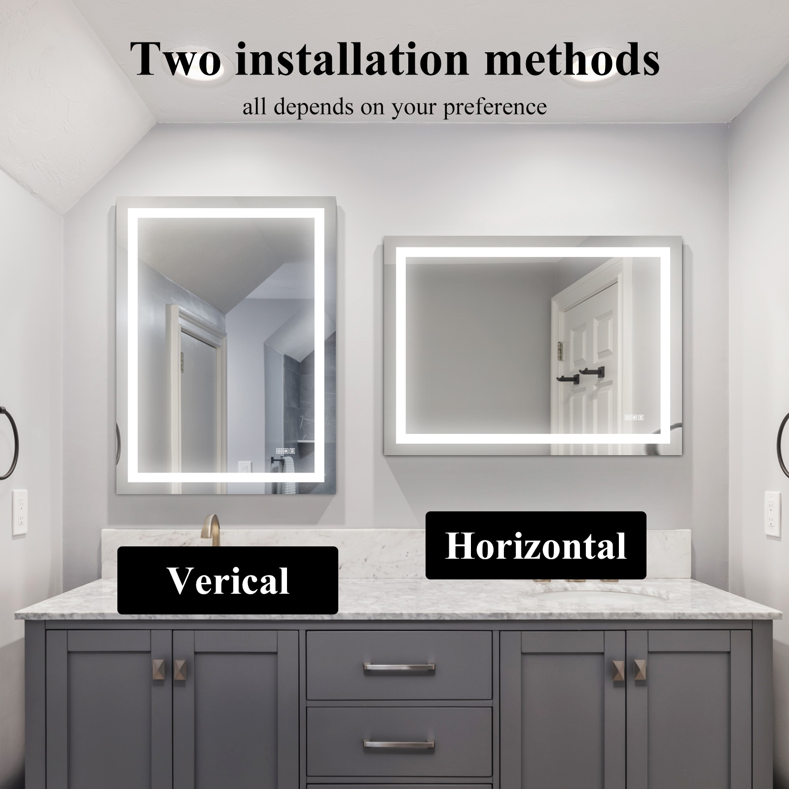 Forclover MRE-7GX4836 Framed-Bath-Mirrors - View #11