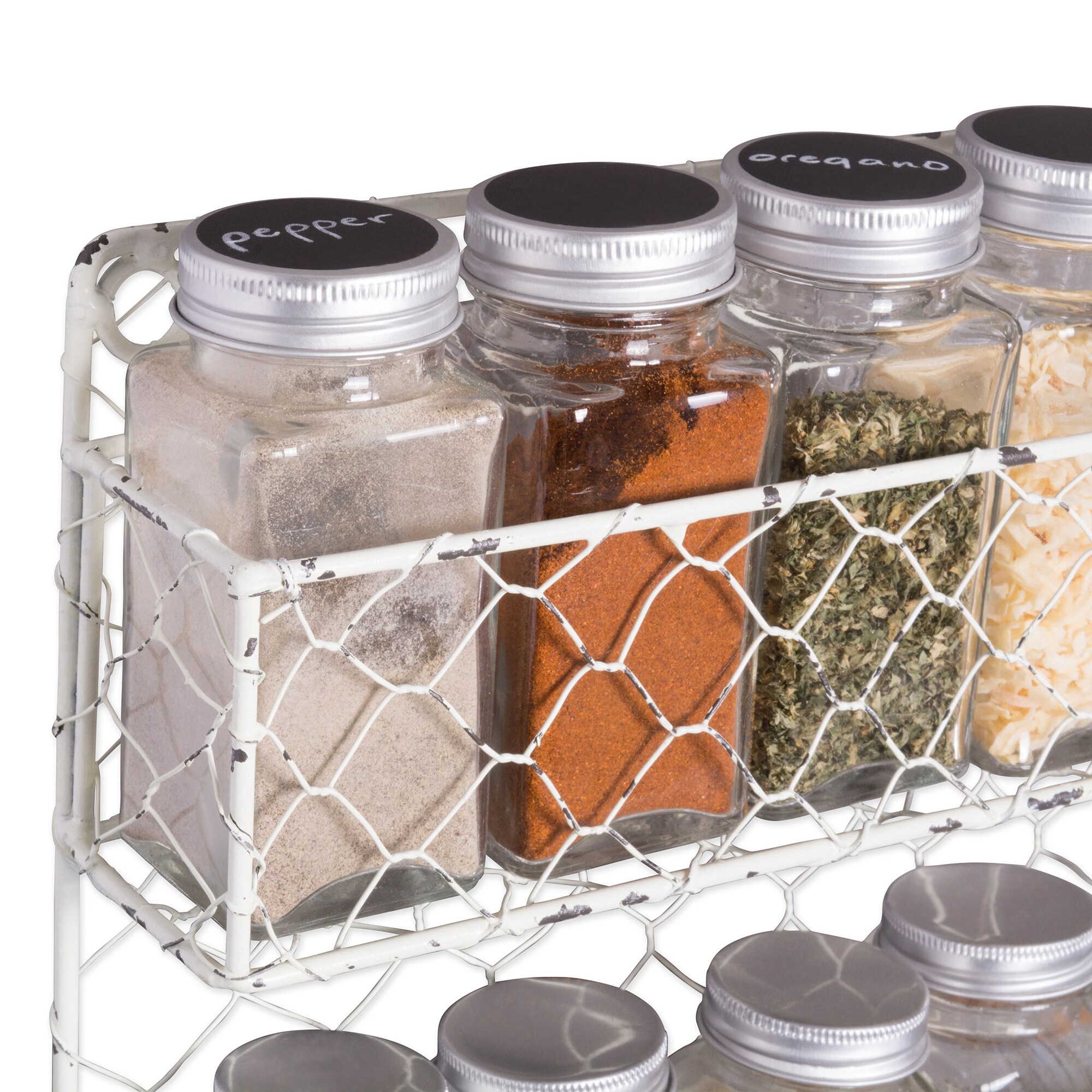 3 Tier Spice Step Shelf- Kitchen Cabinet, Countertop and Pantry Spices and  Seasoning Organizer by Lavish Home (Great for Household Organization)