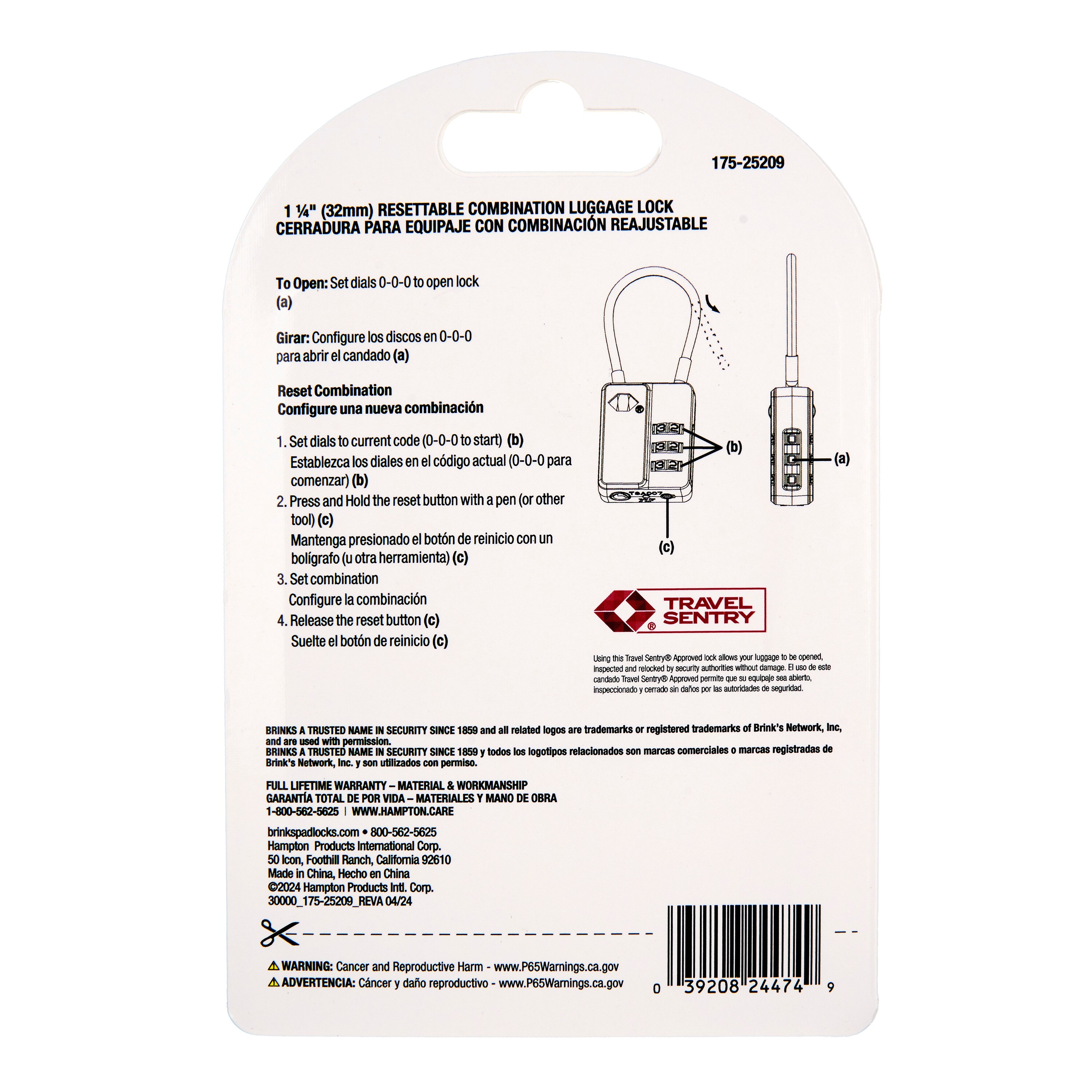 Brinks 175-25209 Padlocks-Locks-Cables - View #8