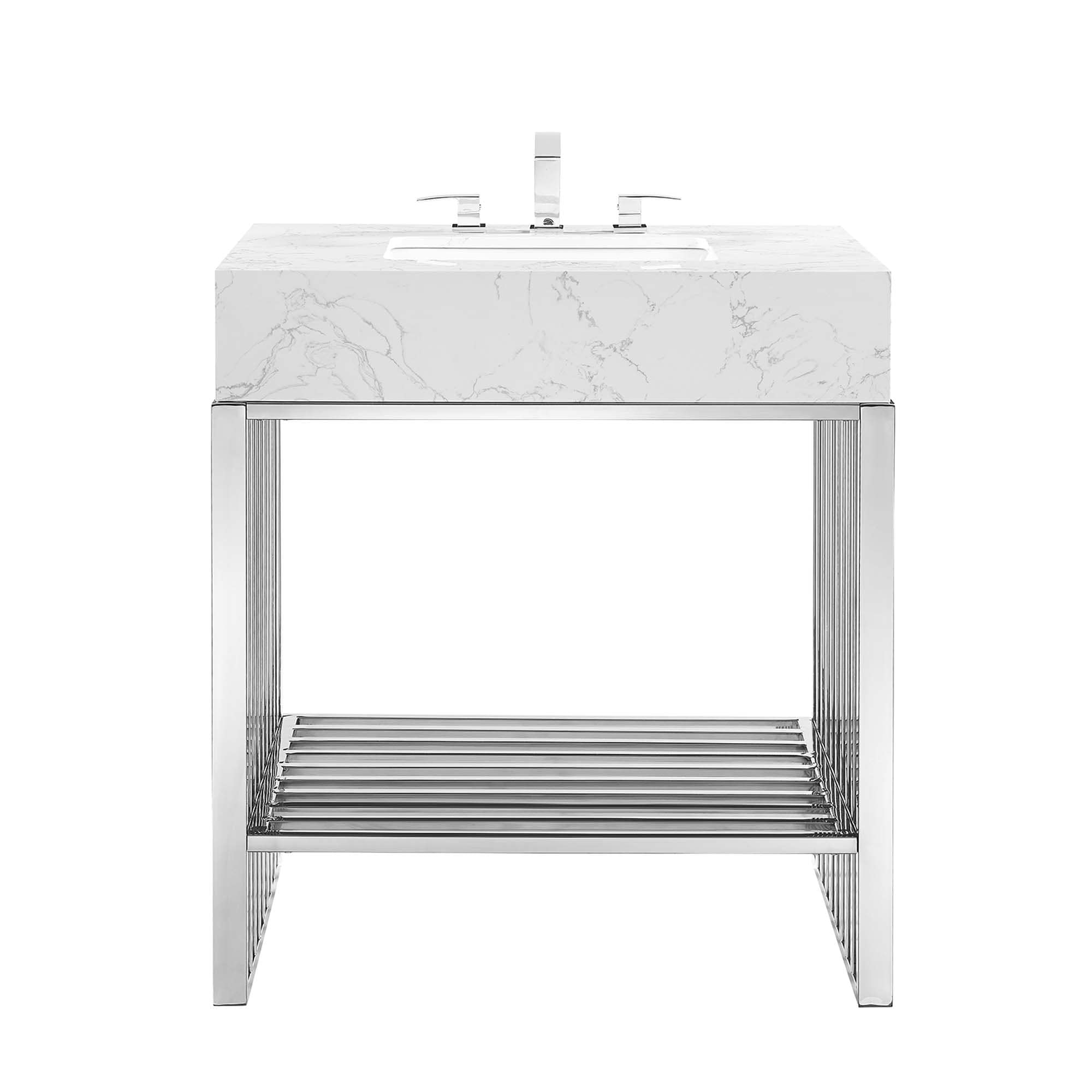 Modway EEI-6105-WHI-SLV Bath-Vanity-Combo - View #6