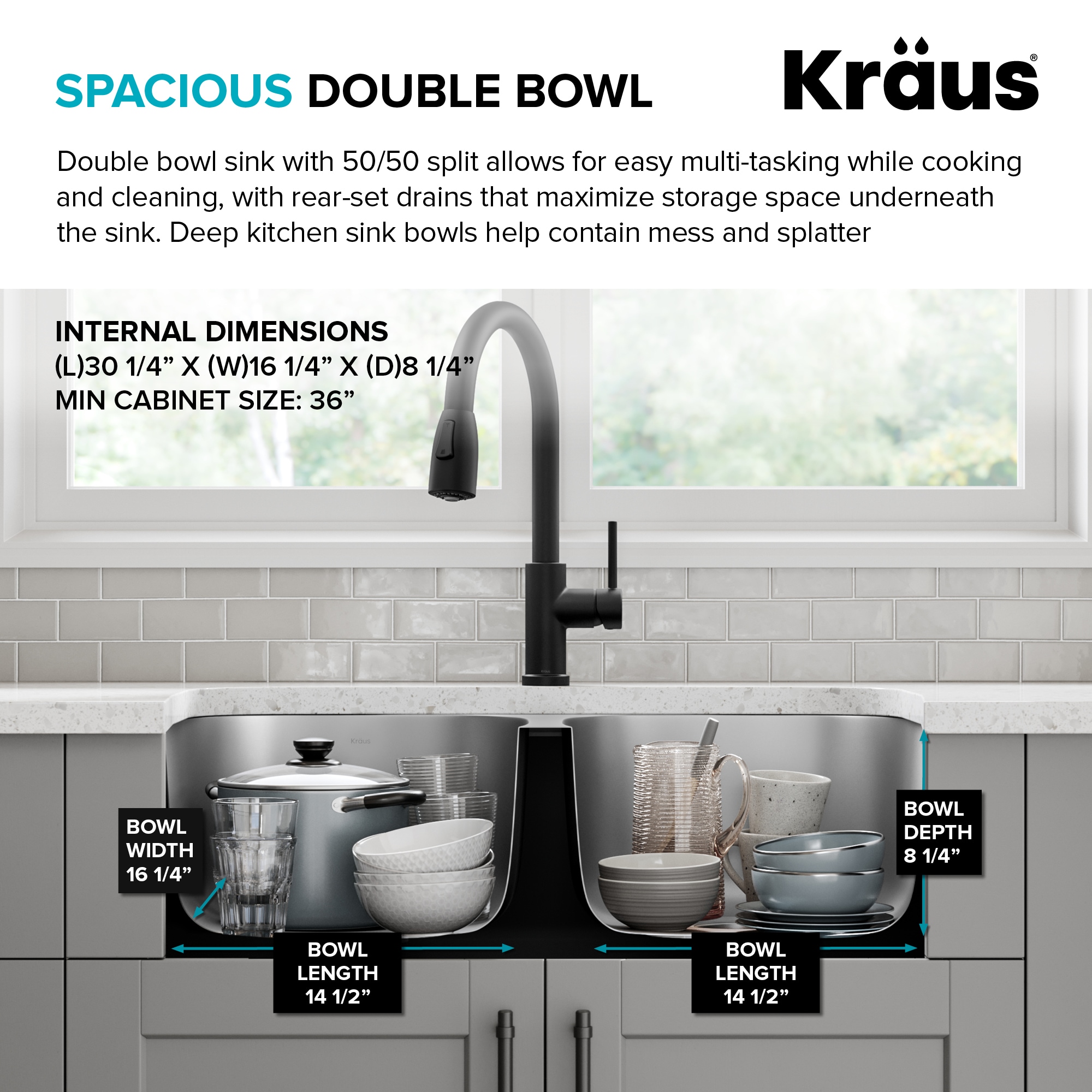 Kraus KBU22 Kitchen-Sinks - View #5