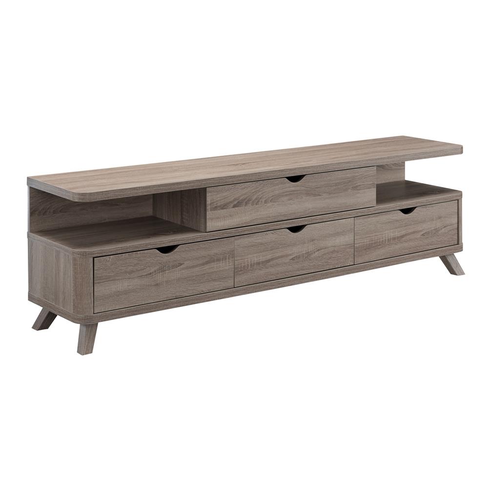 Furniture of America Karena Modern/Contemporary Oak TV Cabinet (Accommodates TVs more 70-in) at Lowes.com