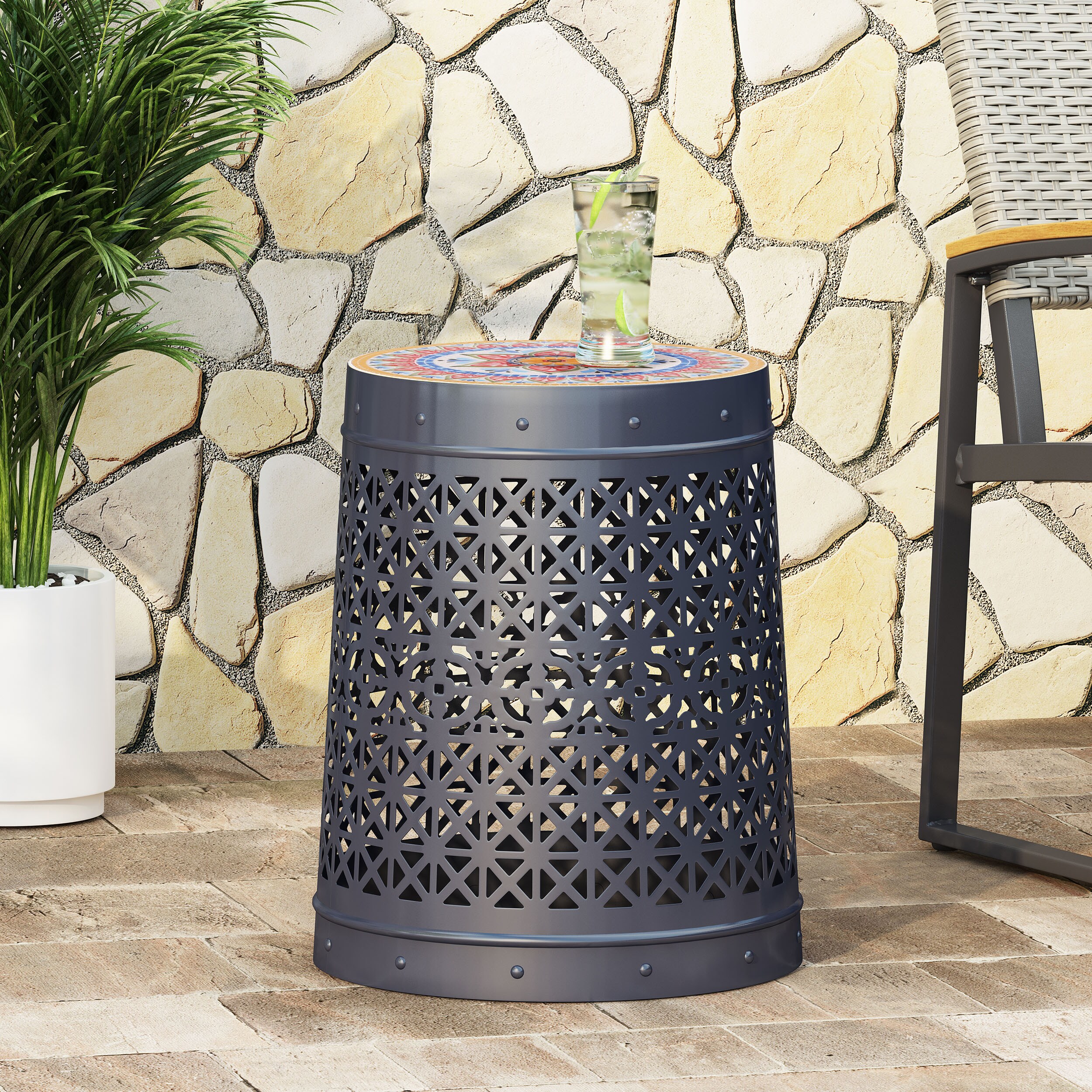 AHIOU HOME ZAAHG-70510.00DBLUGS Garden-Stools - View #5