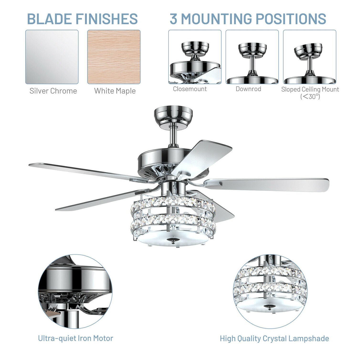 WELLFOR CHY-CF560US Ceiling-Fans - View #5