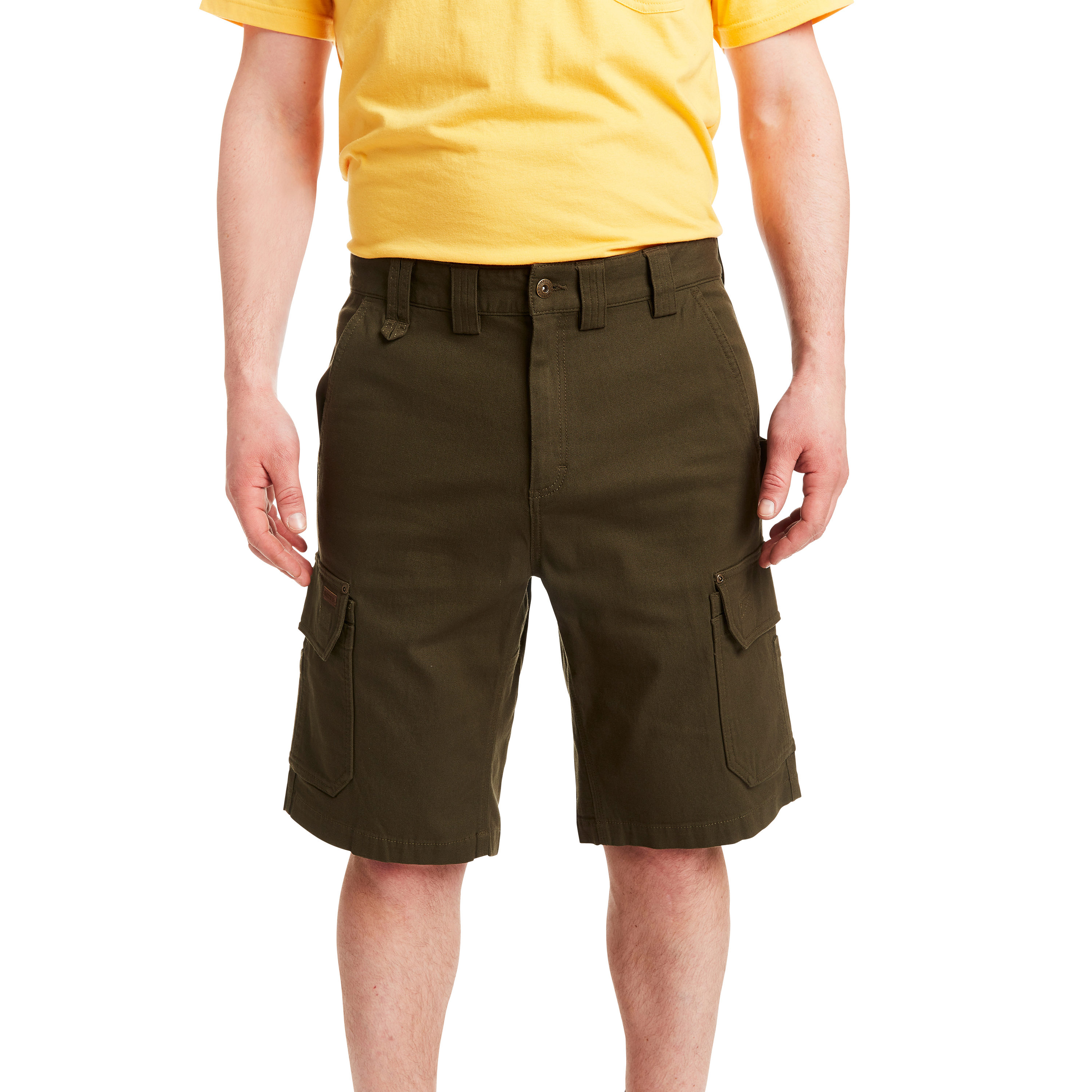 Smith's Workwear Men's Black Olive Canvas Cargo Work Shorts (38) in the  Work Shorts department at 