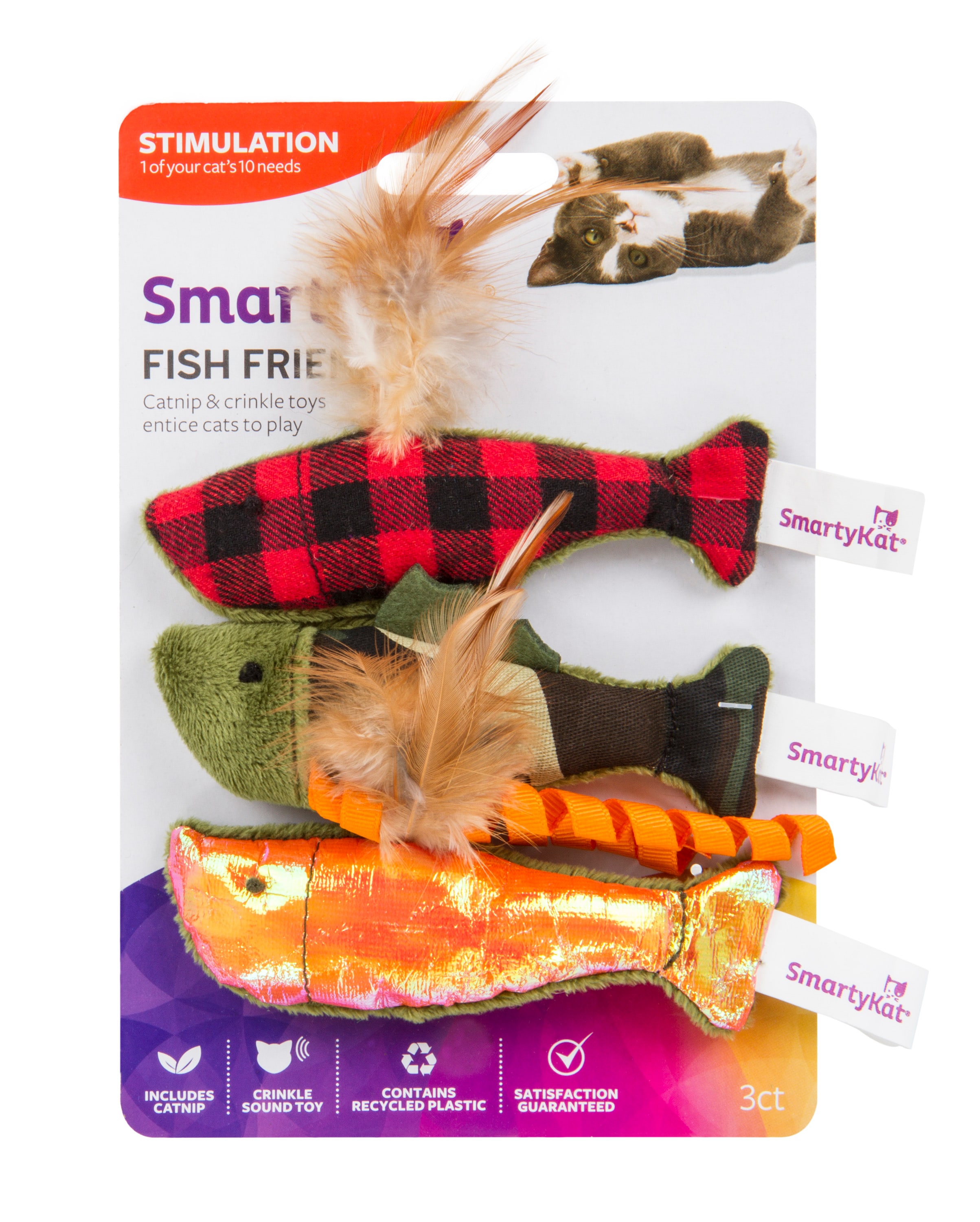 SmartyKat 09683-94997-024  Polyester Plush Cat Toy