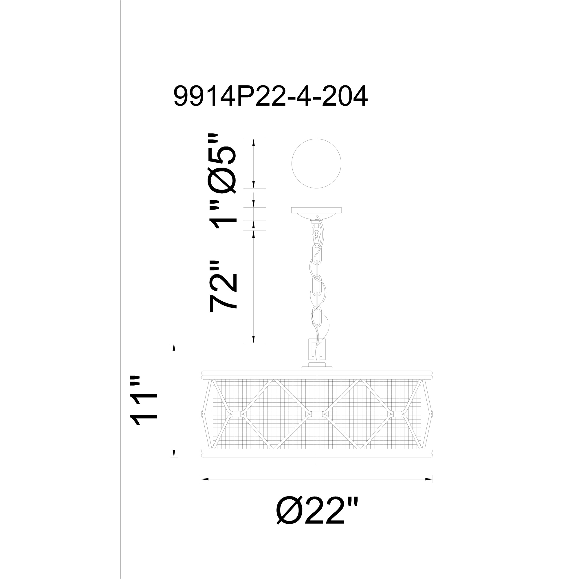 CWI Lighting 9914P22-4-204 b090015 - View #6