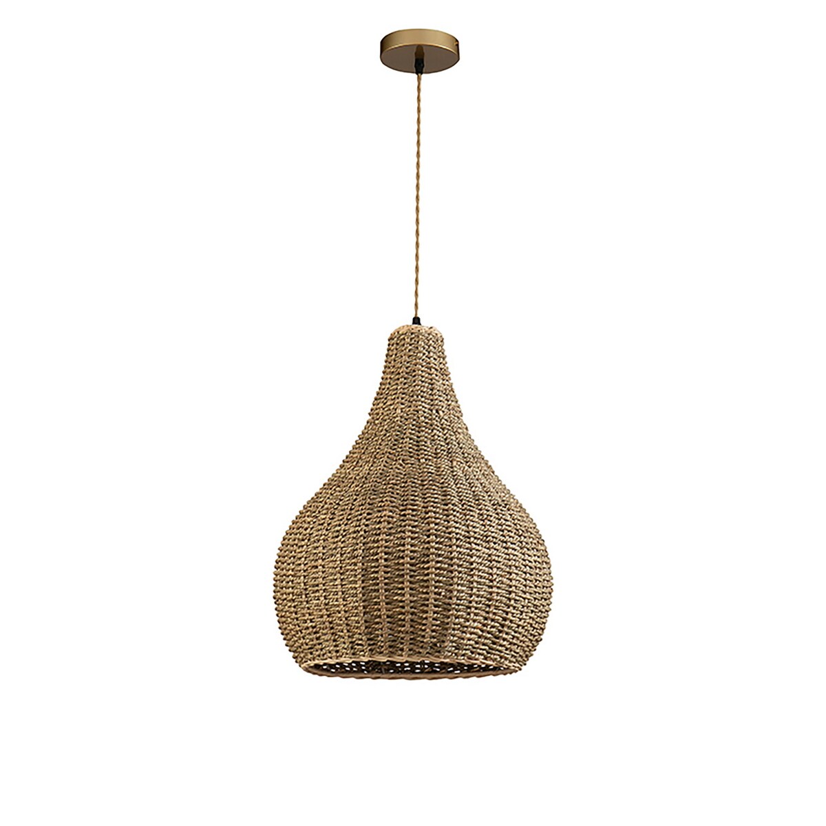 ELE Light Decor Annika Brown Modern Contemporary Teardrop LED Hanging   49016286 