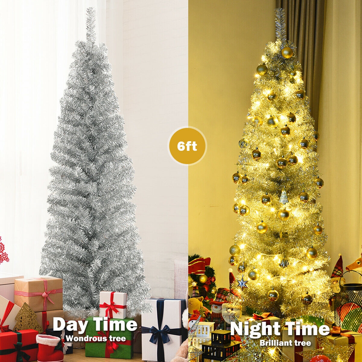 WELLFOR GD-X4Y0T-GN Artificial-Christmas-Trees - View #6